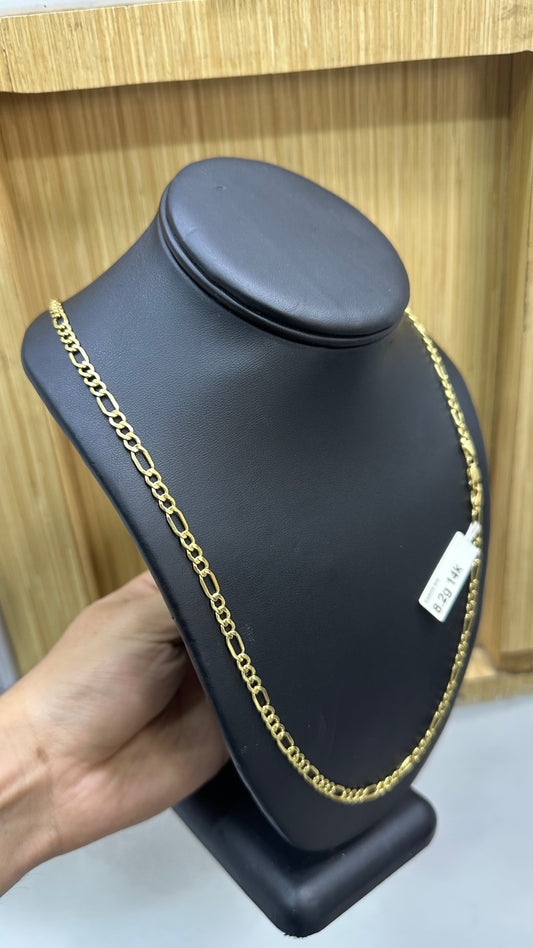 Preciosa cadena Cartier 3x1 8.2 gr oro 14kts