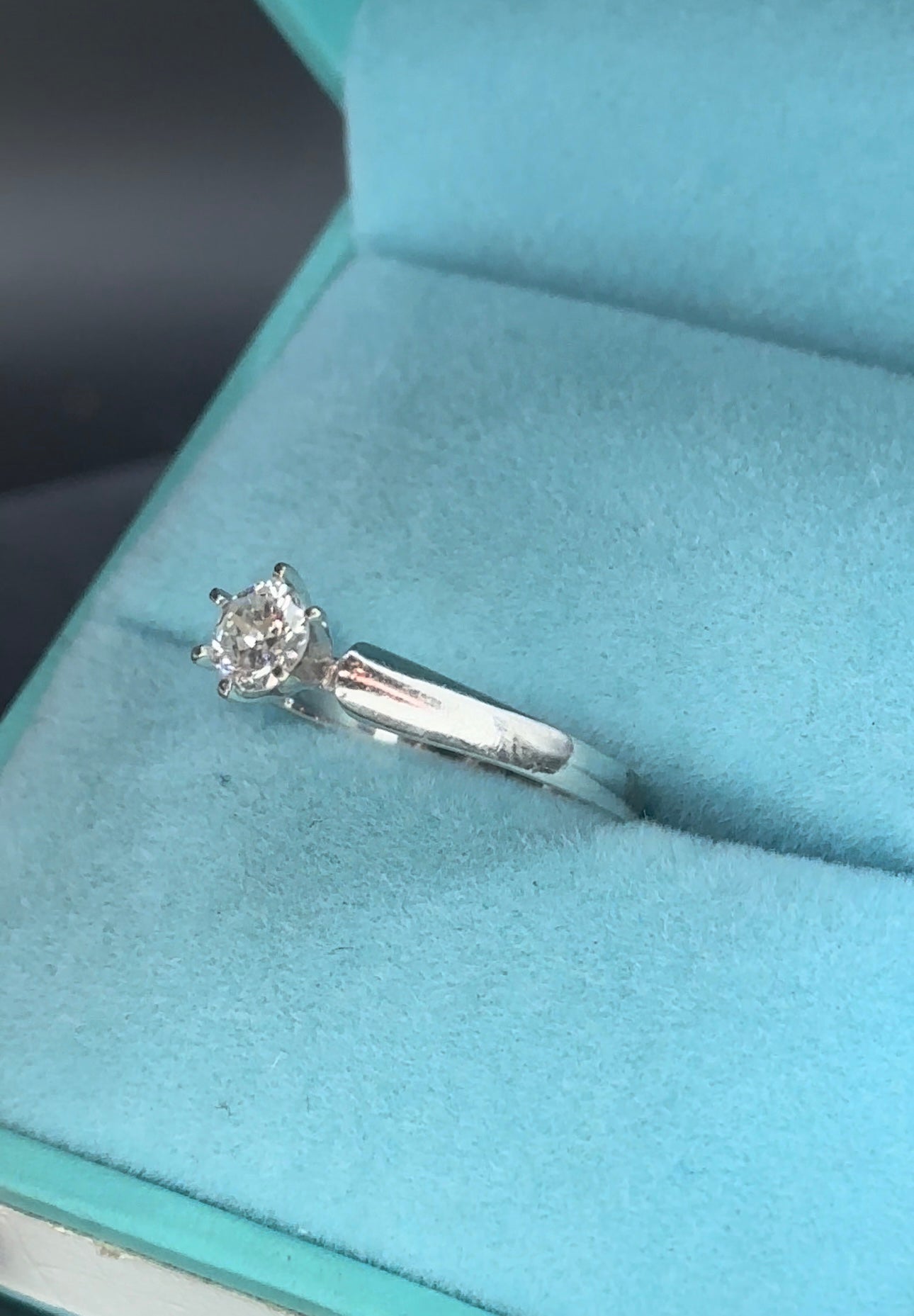 Anillo solitario .38 cts