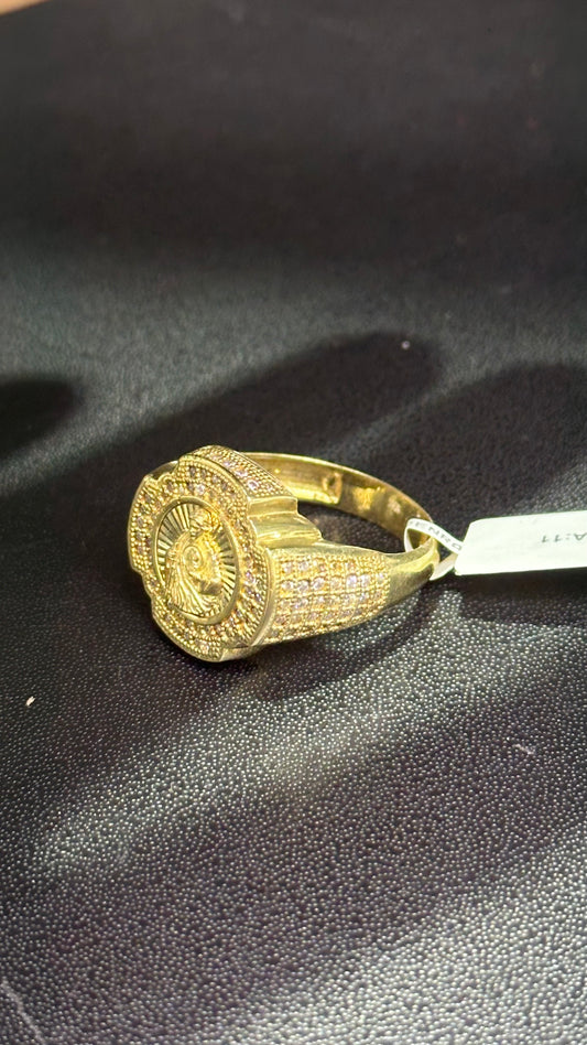 Anillo caballero 6.4 gramos oro 10kts