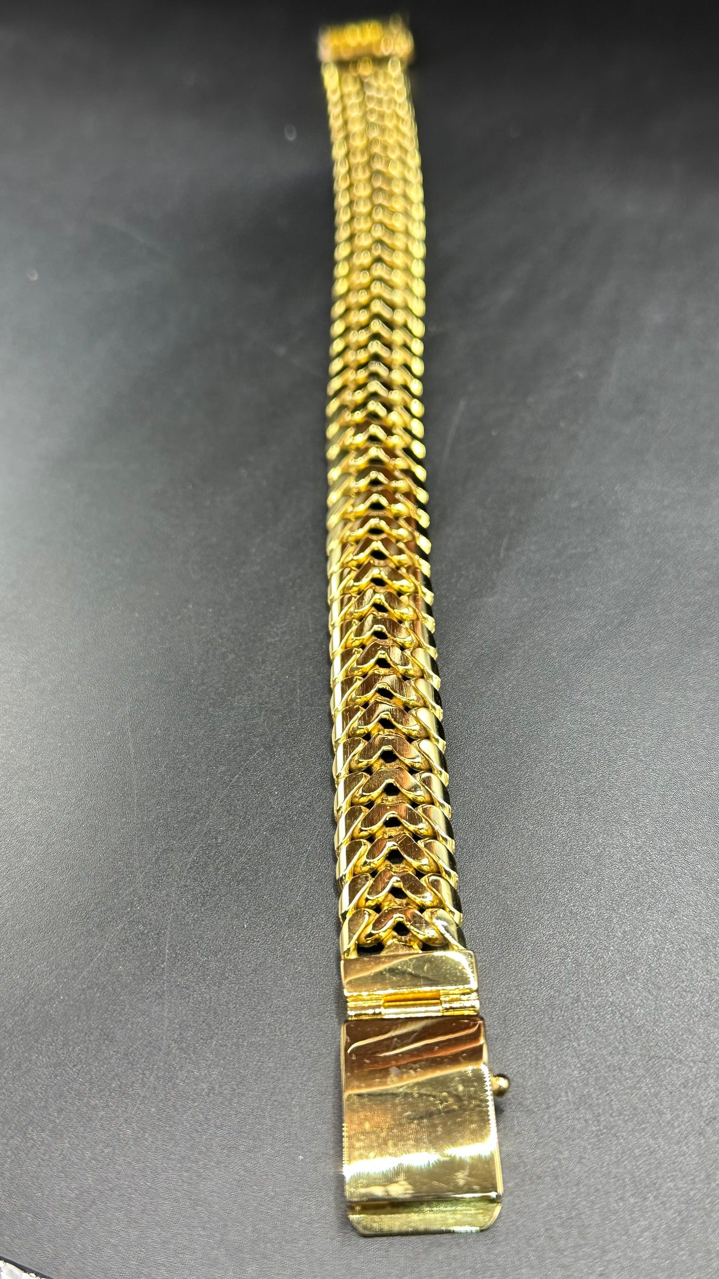 Pulsera petatillo oro 14kts 65 gr