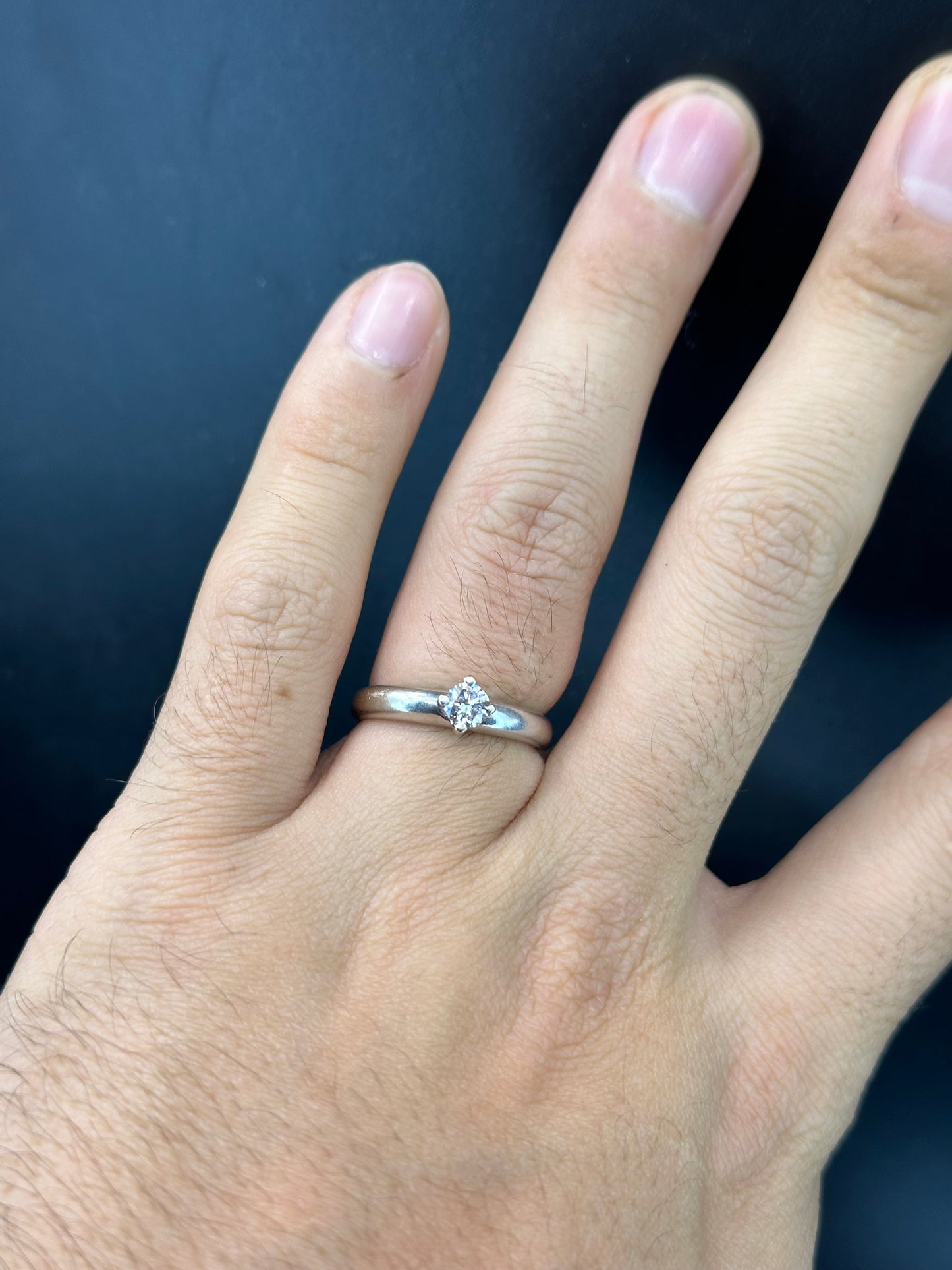 Anillo solitario .26 cts