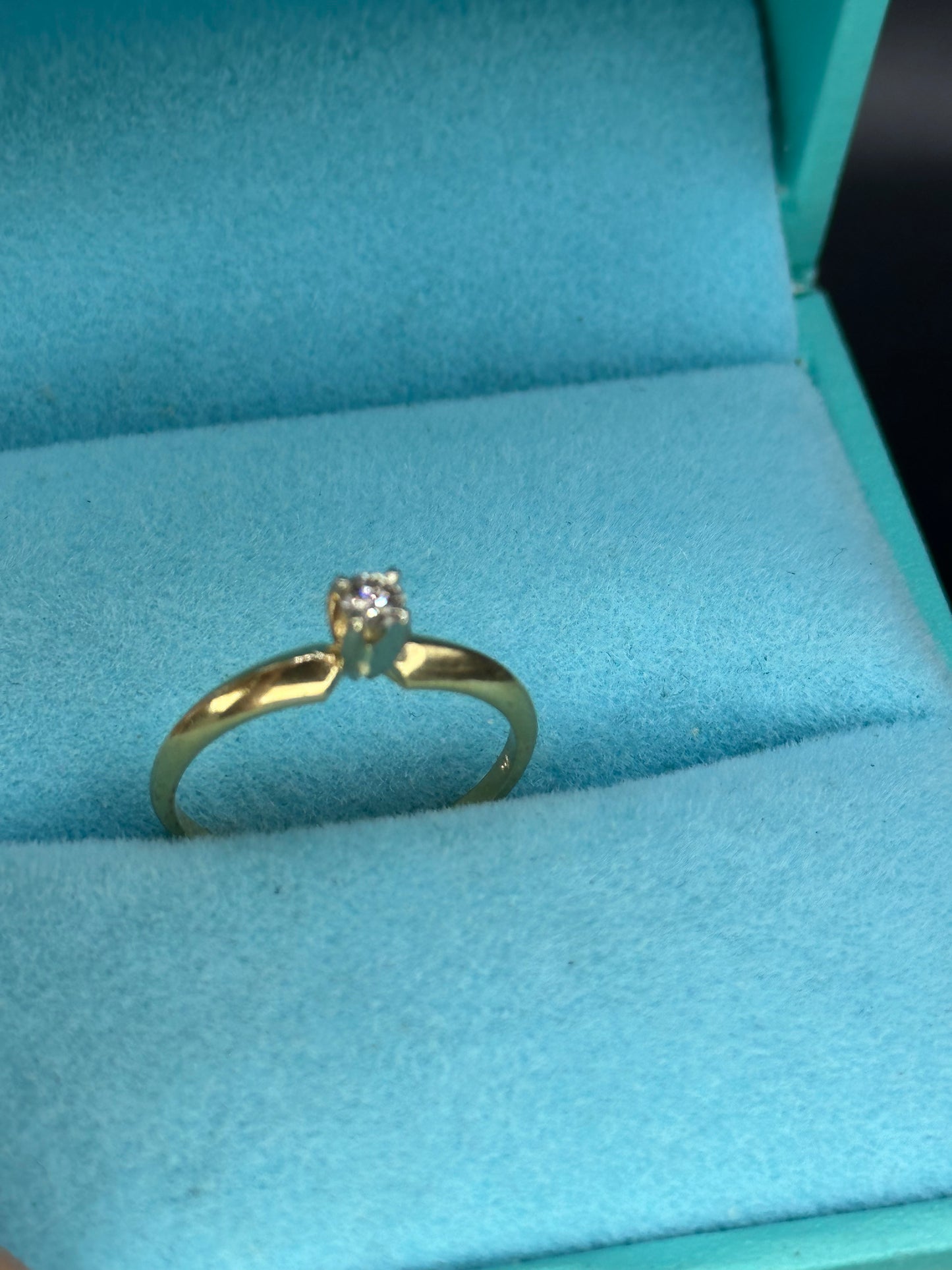 Anillo solitario diamante 10 pts