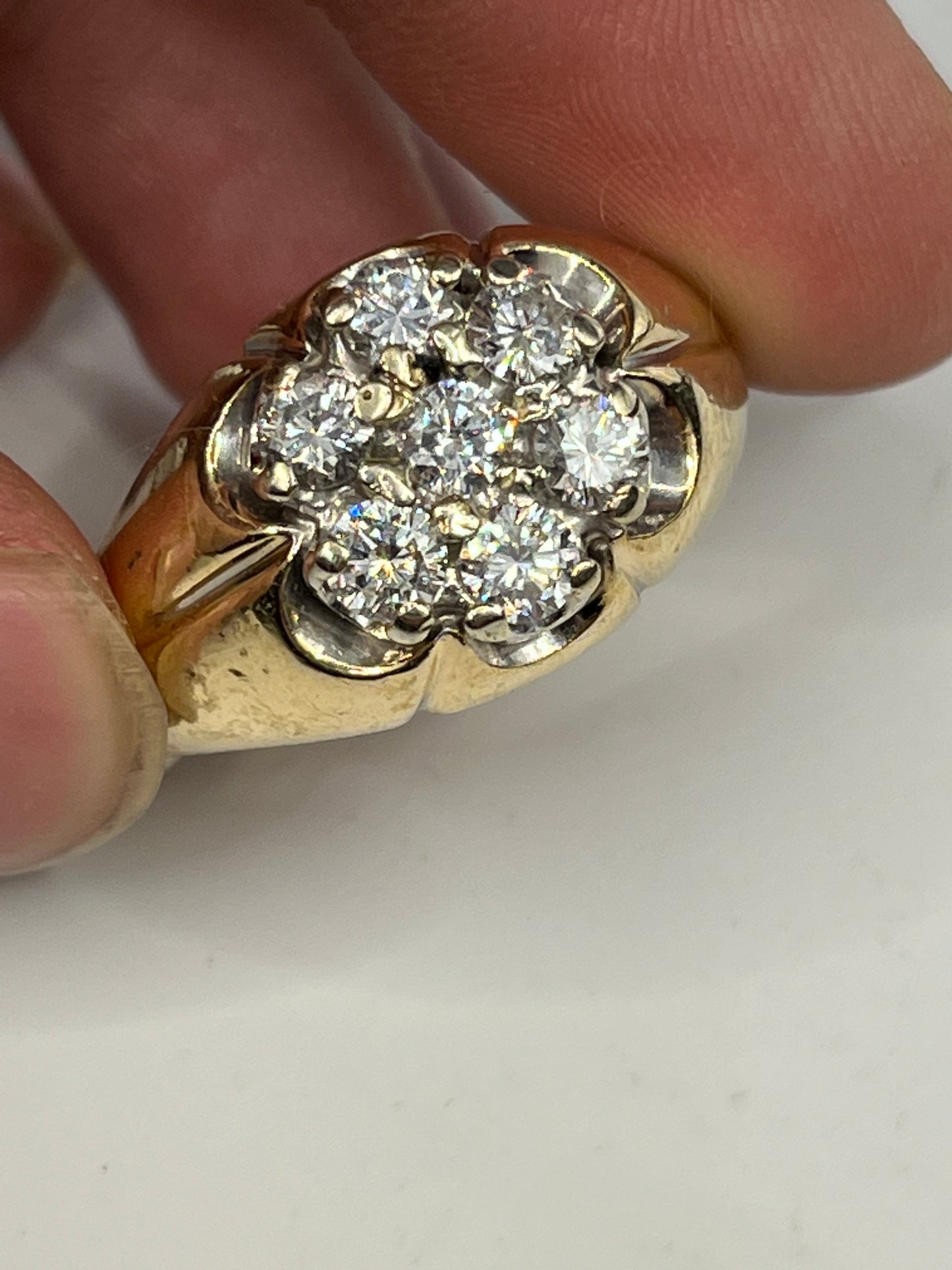 Anillo roseta caballero