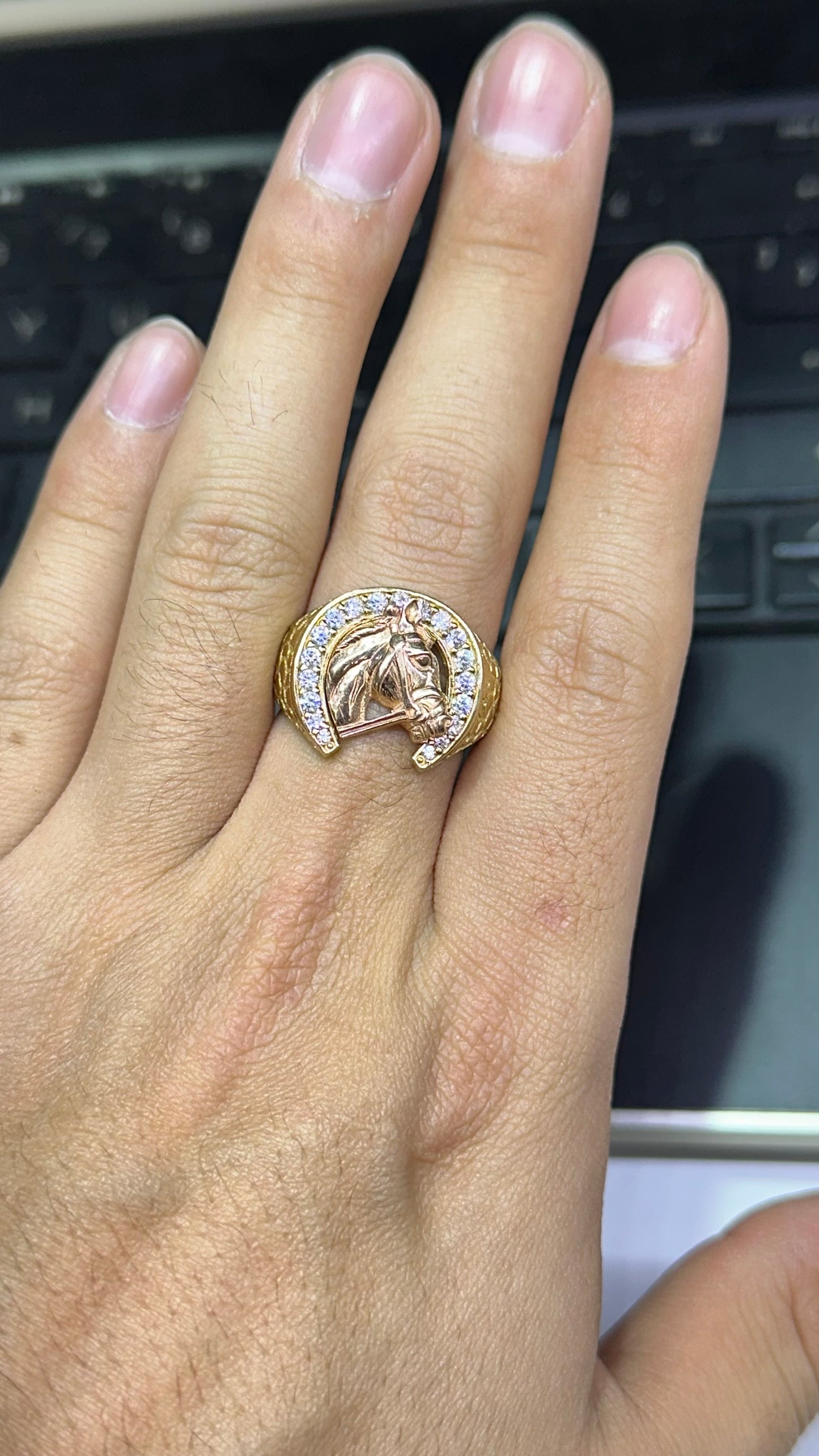 Anillo caballero 5.3 gramos oro 10kts