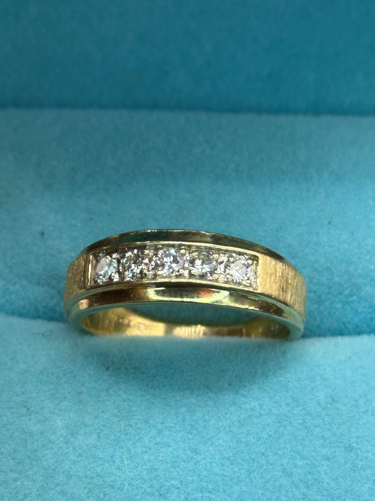Anillo diamantes oro 14kts