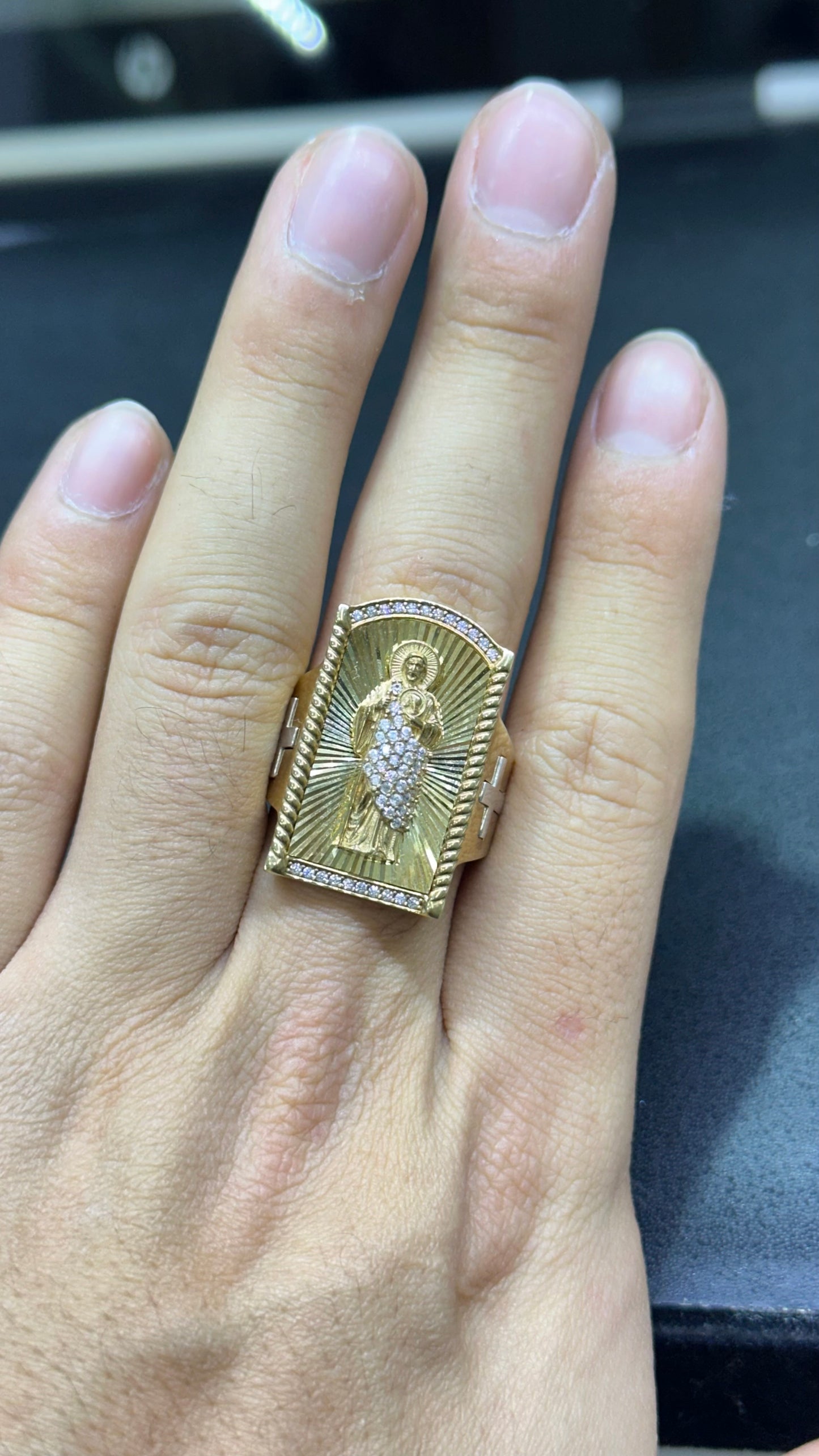 Anillo caballero 7.9 g oro 10kts