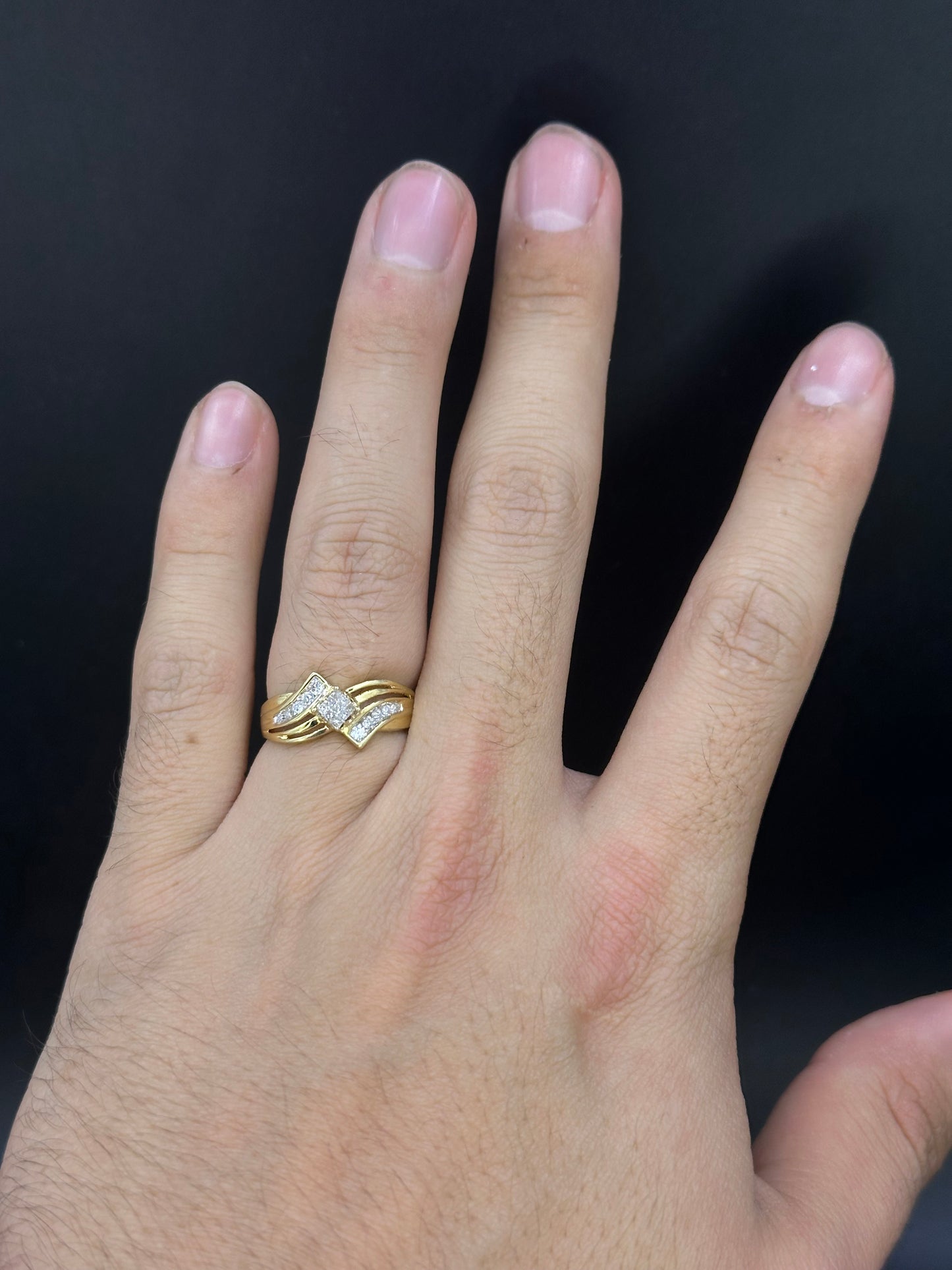 Anillo diseño especial princess