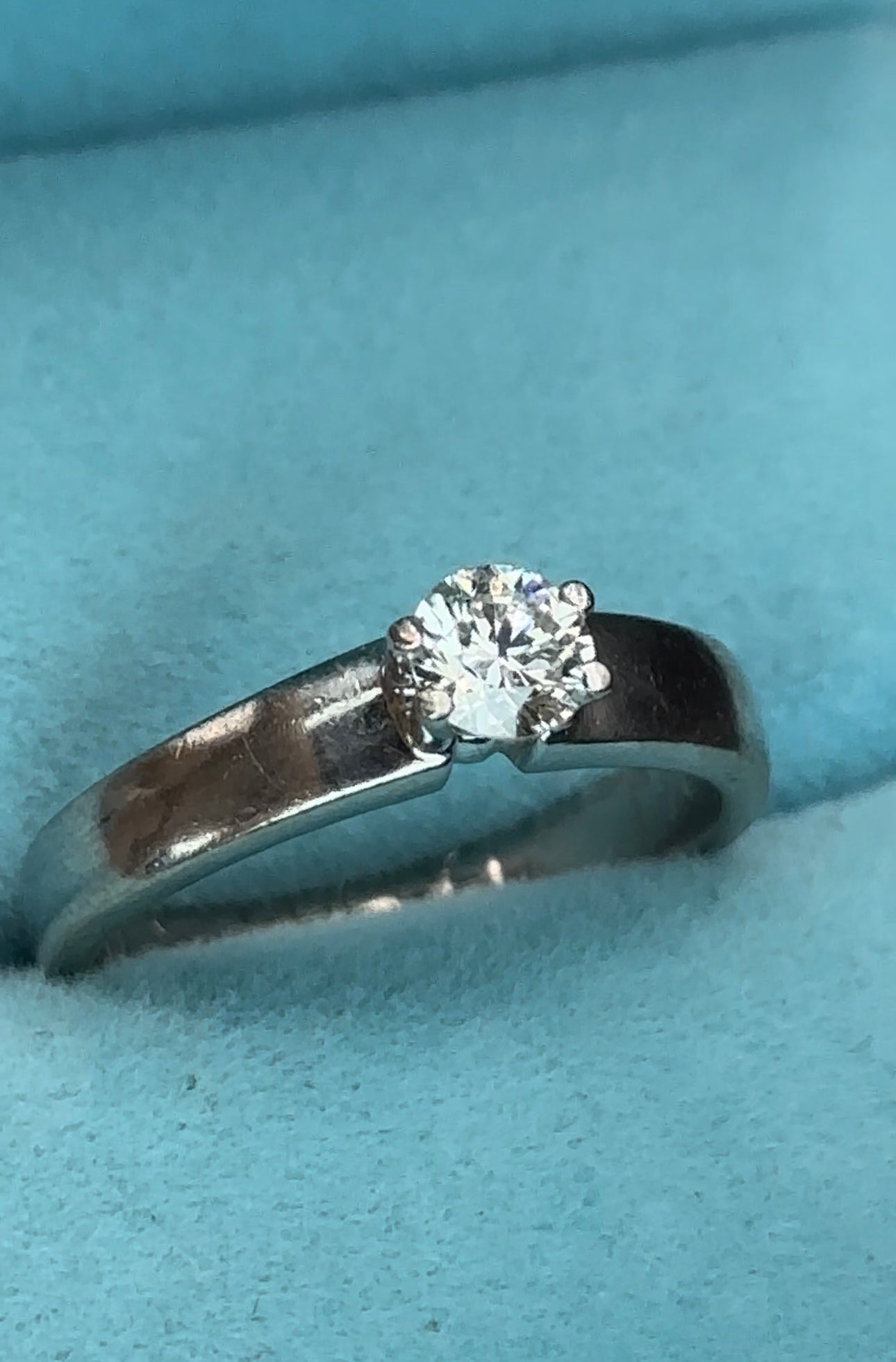 Anillo solitario .34 cts