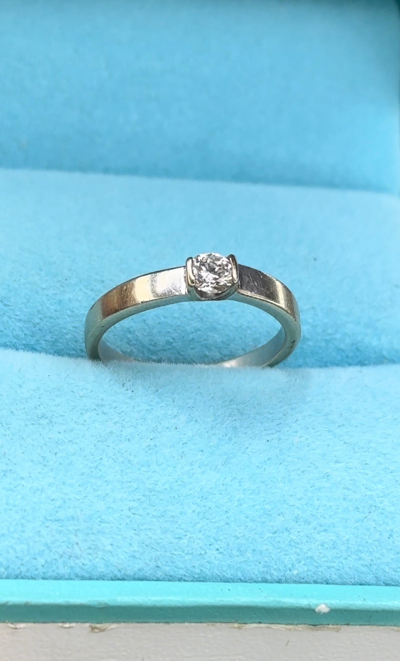 Anillo solitario .20 cts