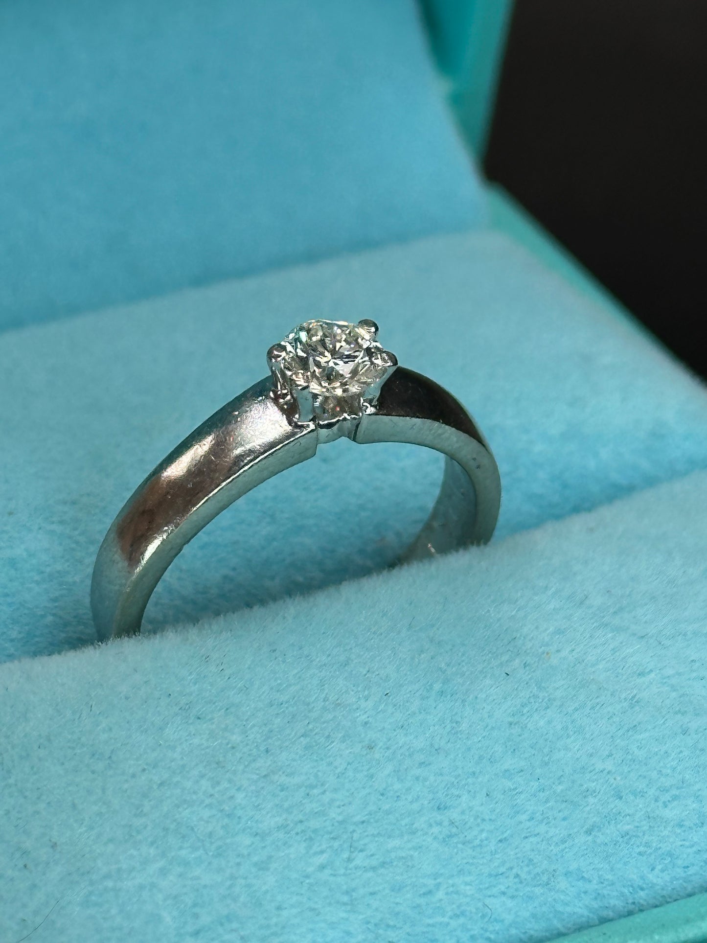 Anillo solitario .34 cts