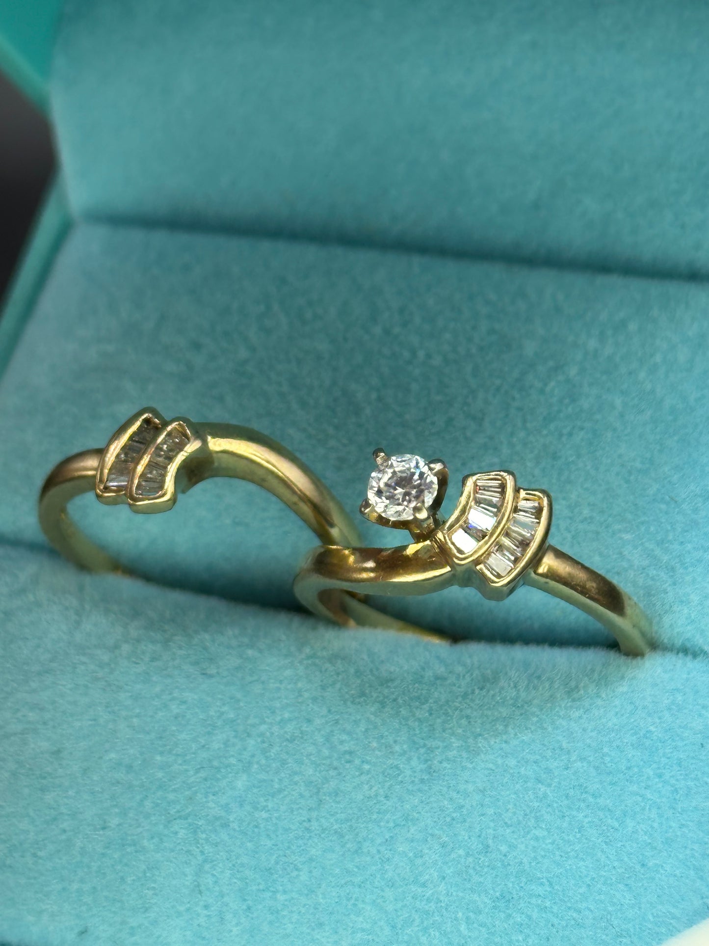 Anillo doble oro 14kts