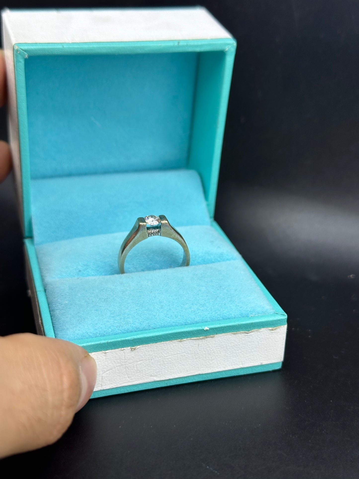 Anillo solitario .32 cts