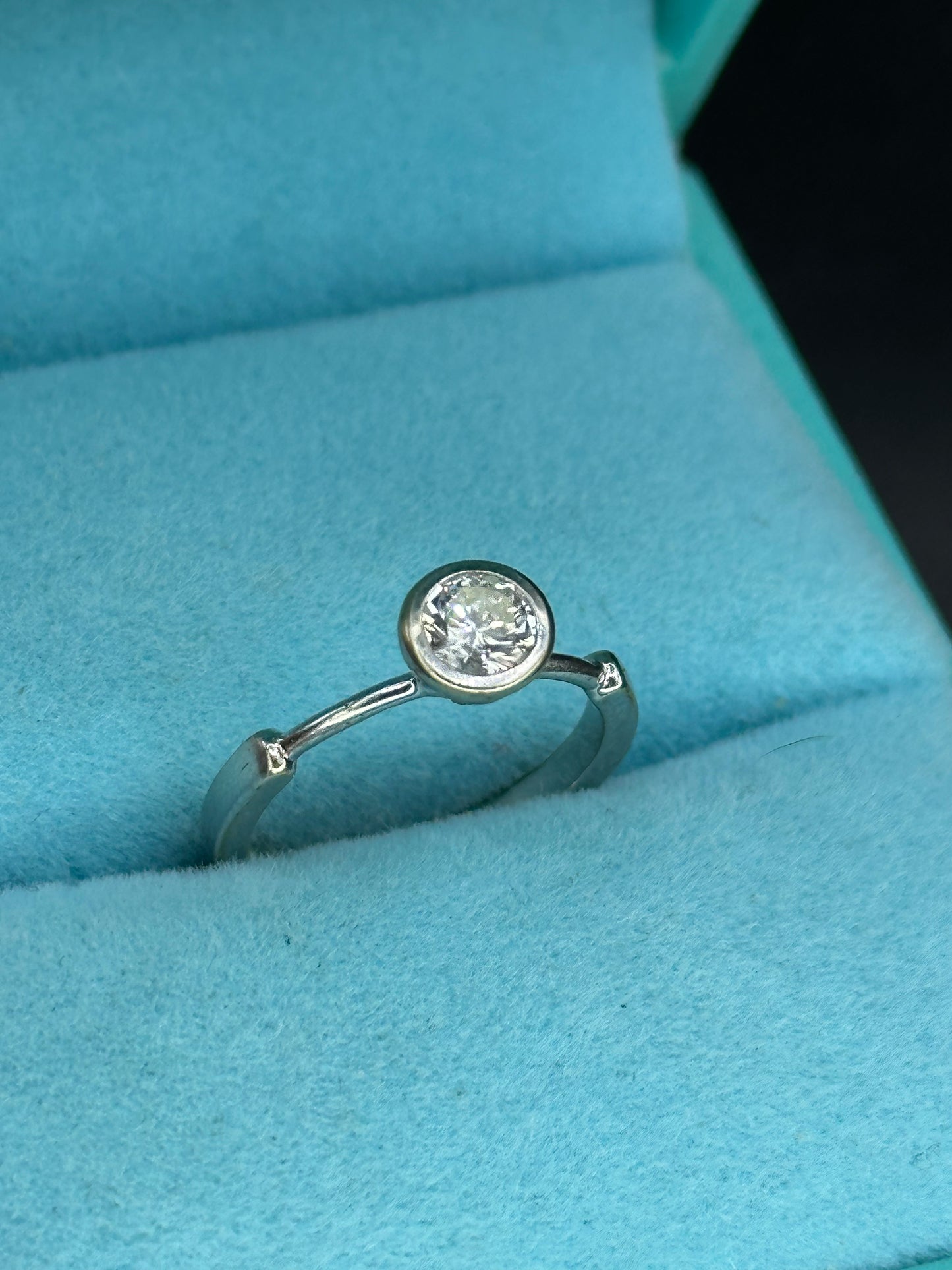 Anillo solitario .35 pts