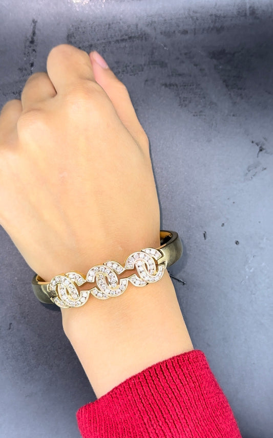 Brazalete channel diamantes