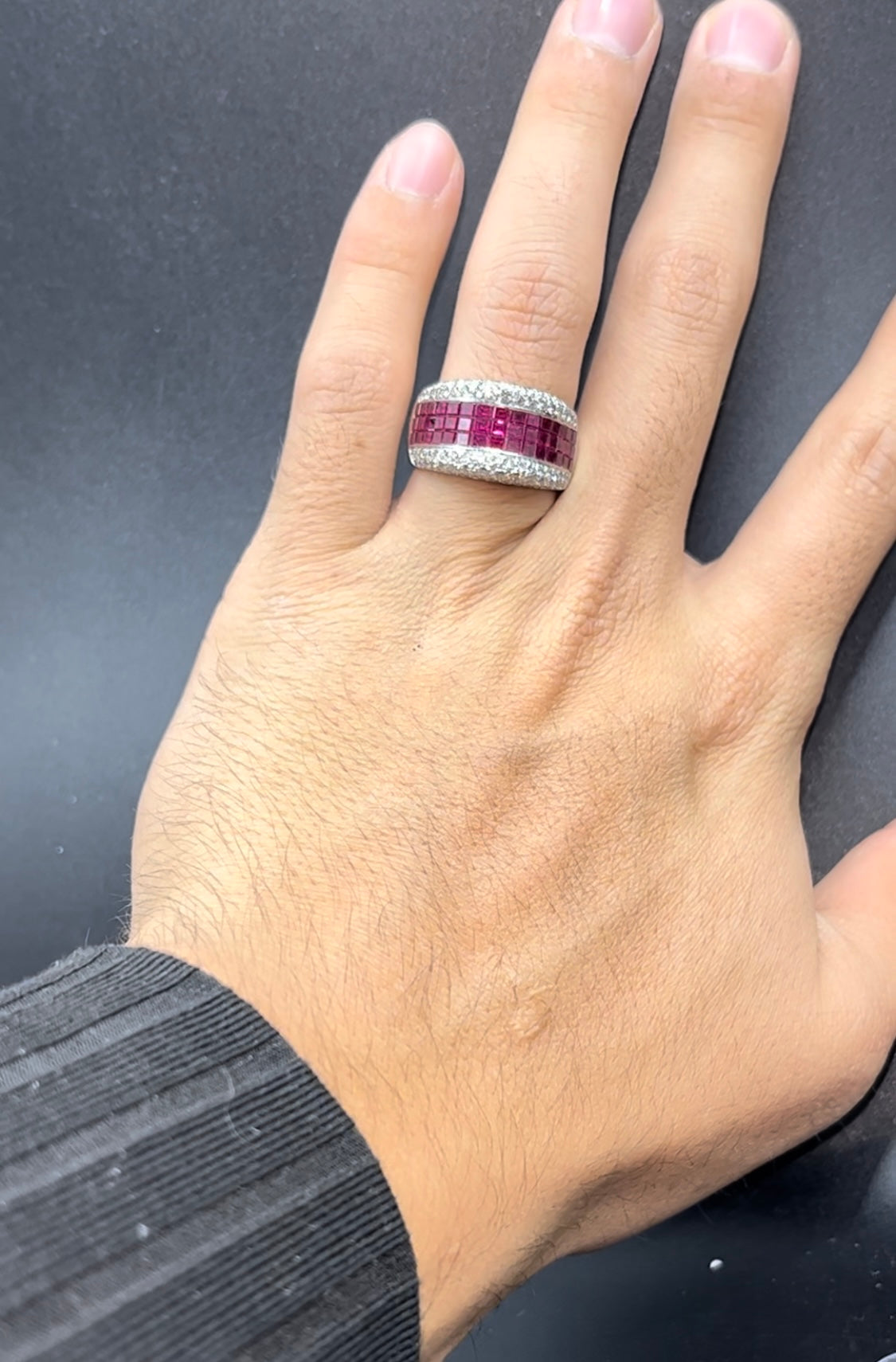 Anillo rubíes