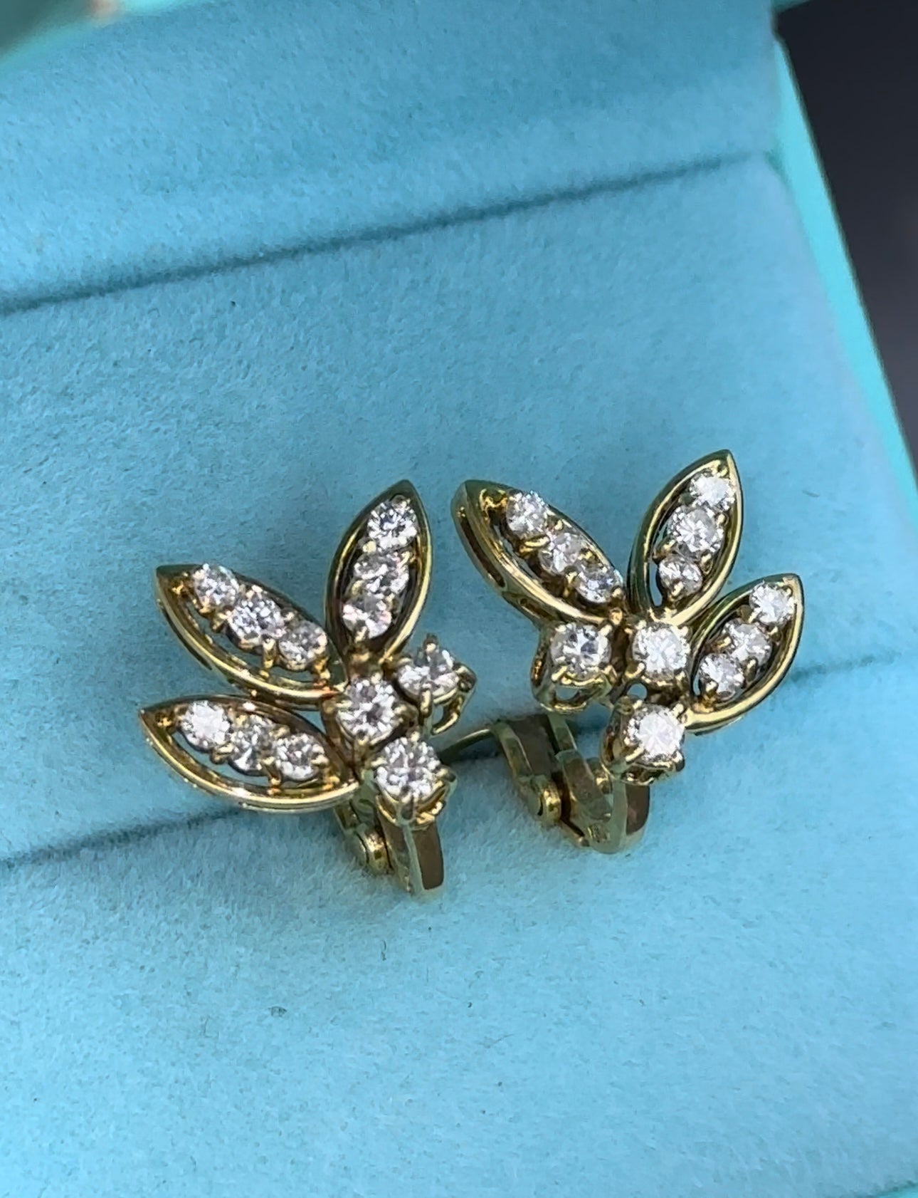 Aretes presión oro 18kts