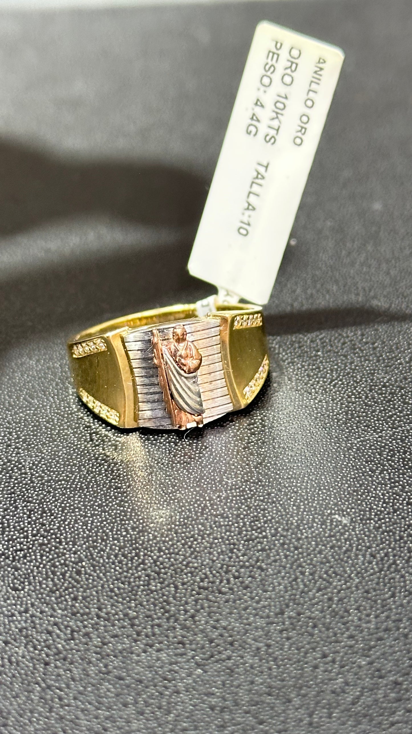 Anillo caballero oro 10kts 4.4 gr