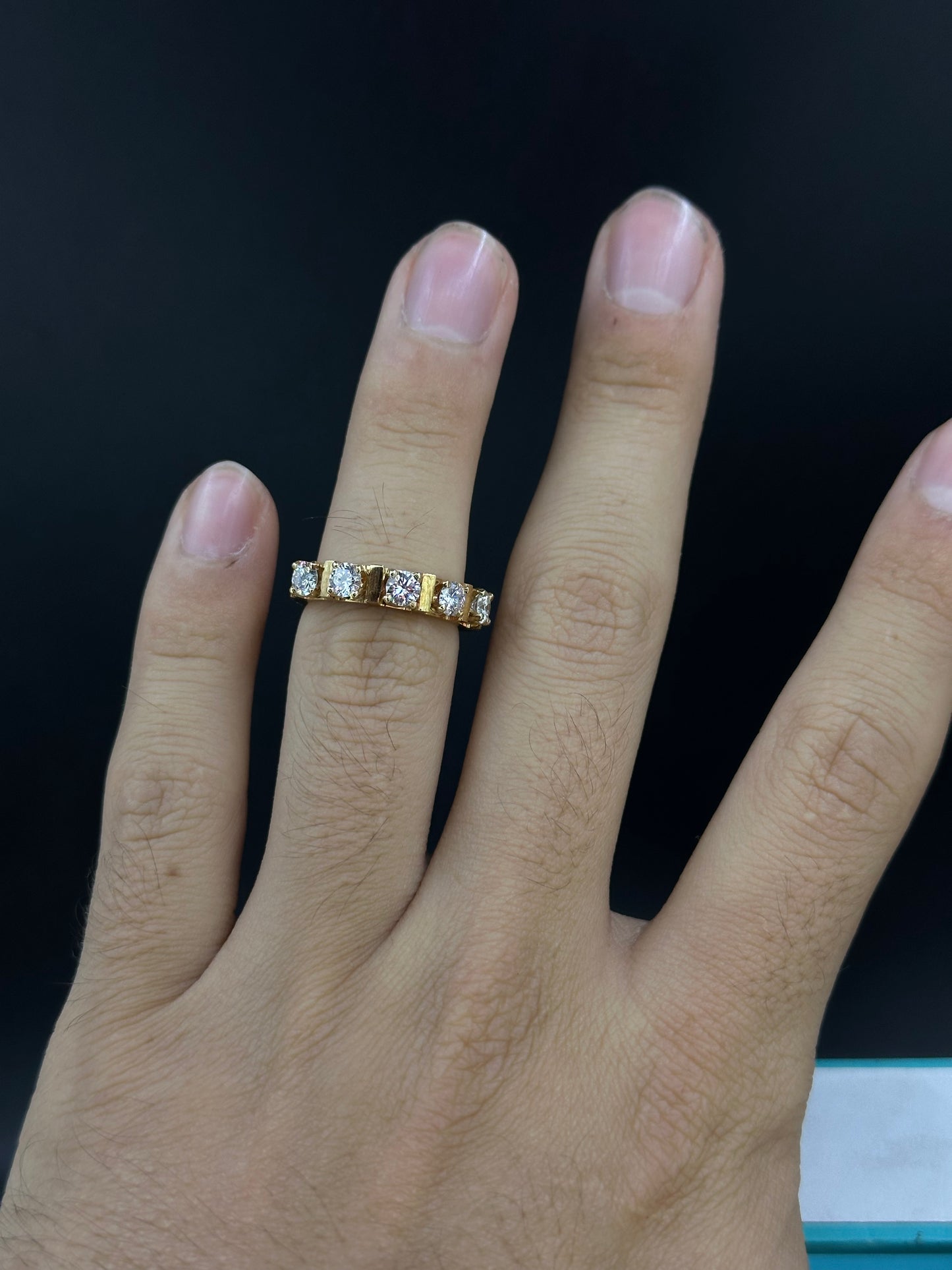 Anillo churumbela diamantes grandes