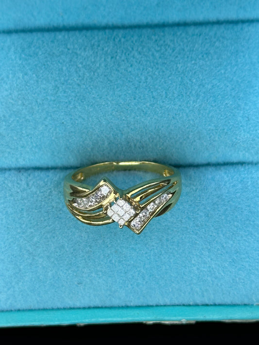 Anillo diseño especial princess