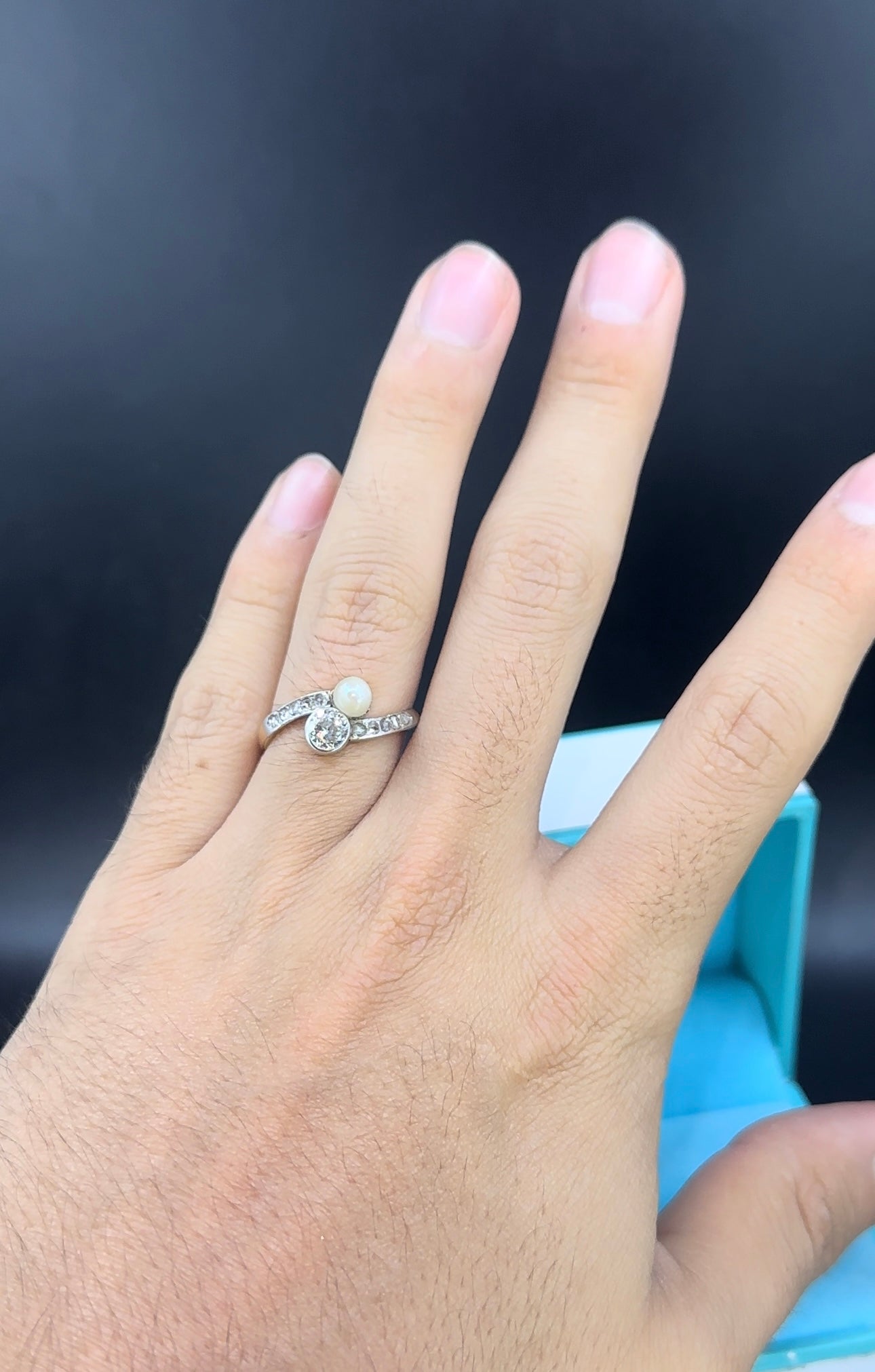 Anillo diamante antiguo