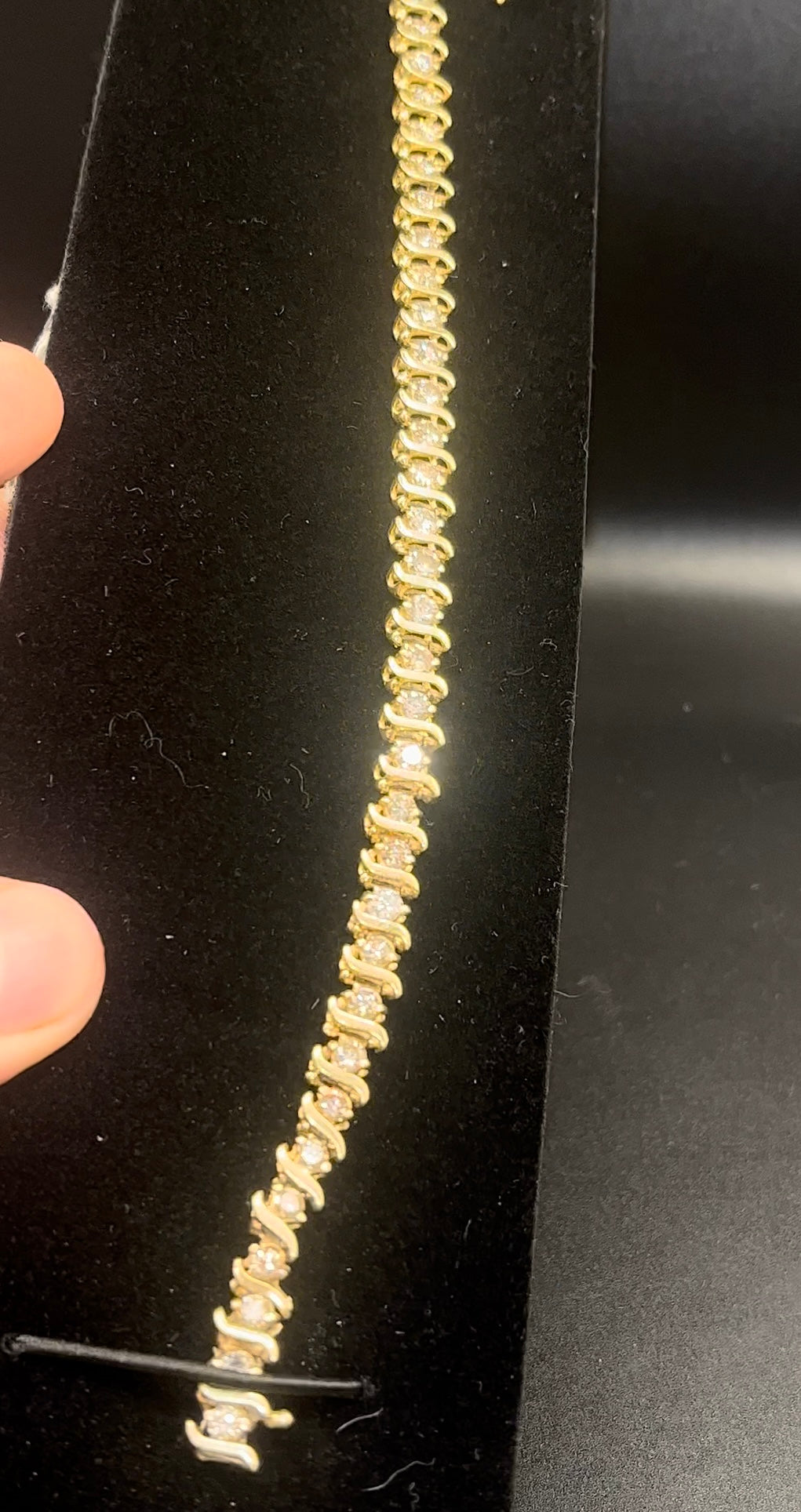 Pulsera riviera diamantes gran tamaño