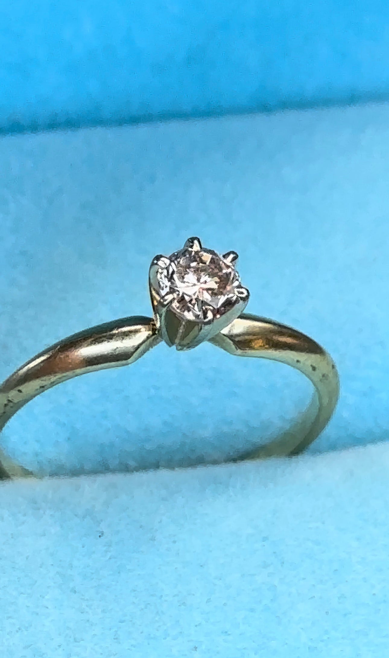 Anillo solitario .35 cts