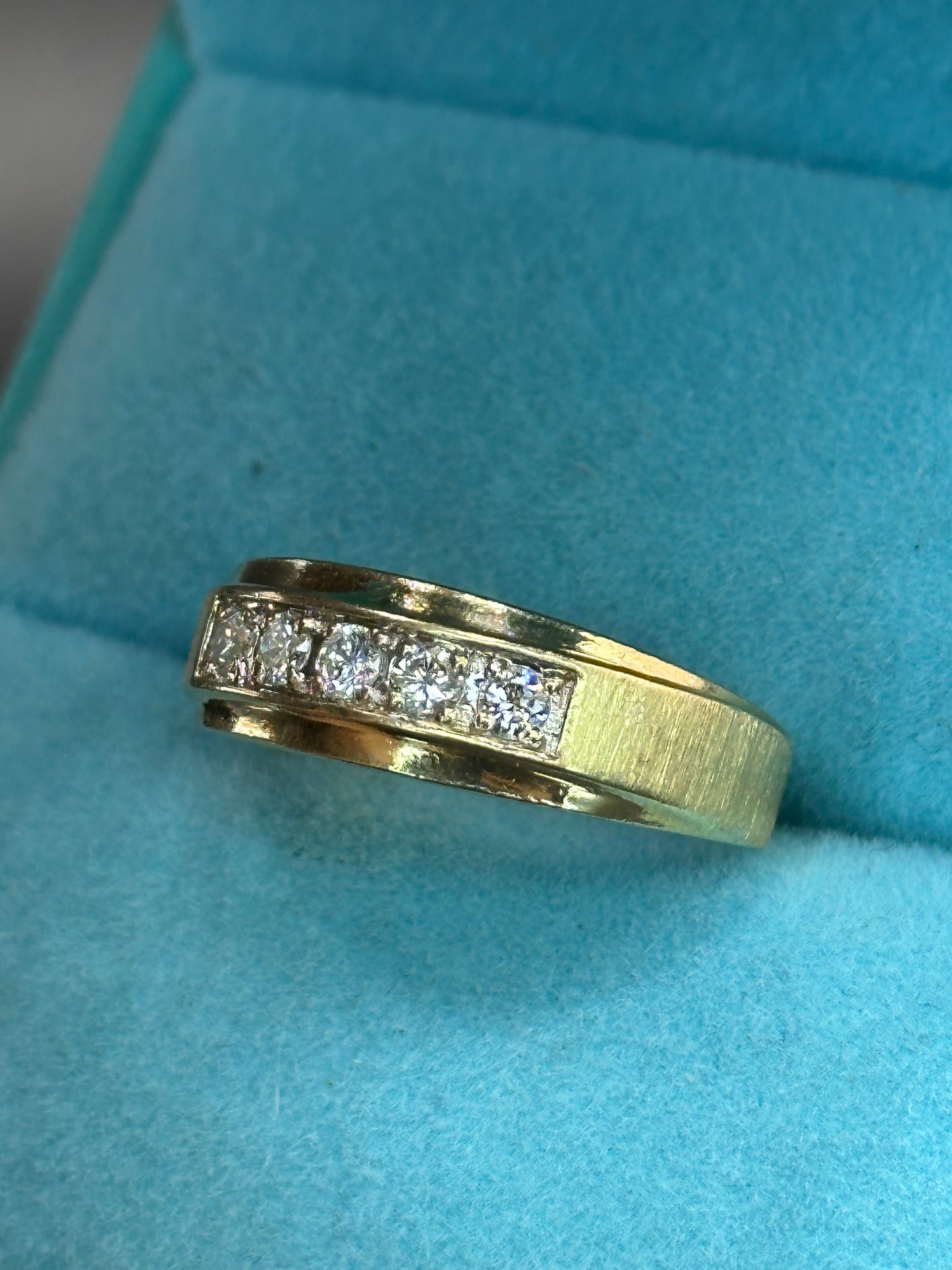 Anillo diamantes oro 14kts