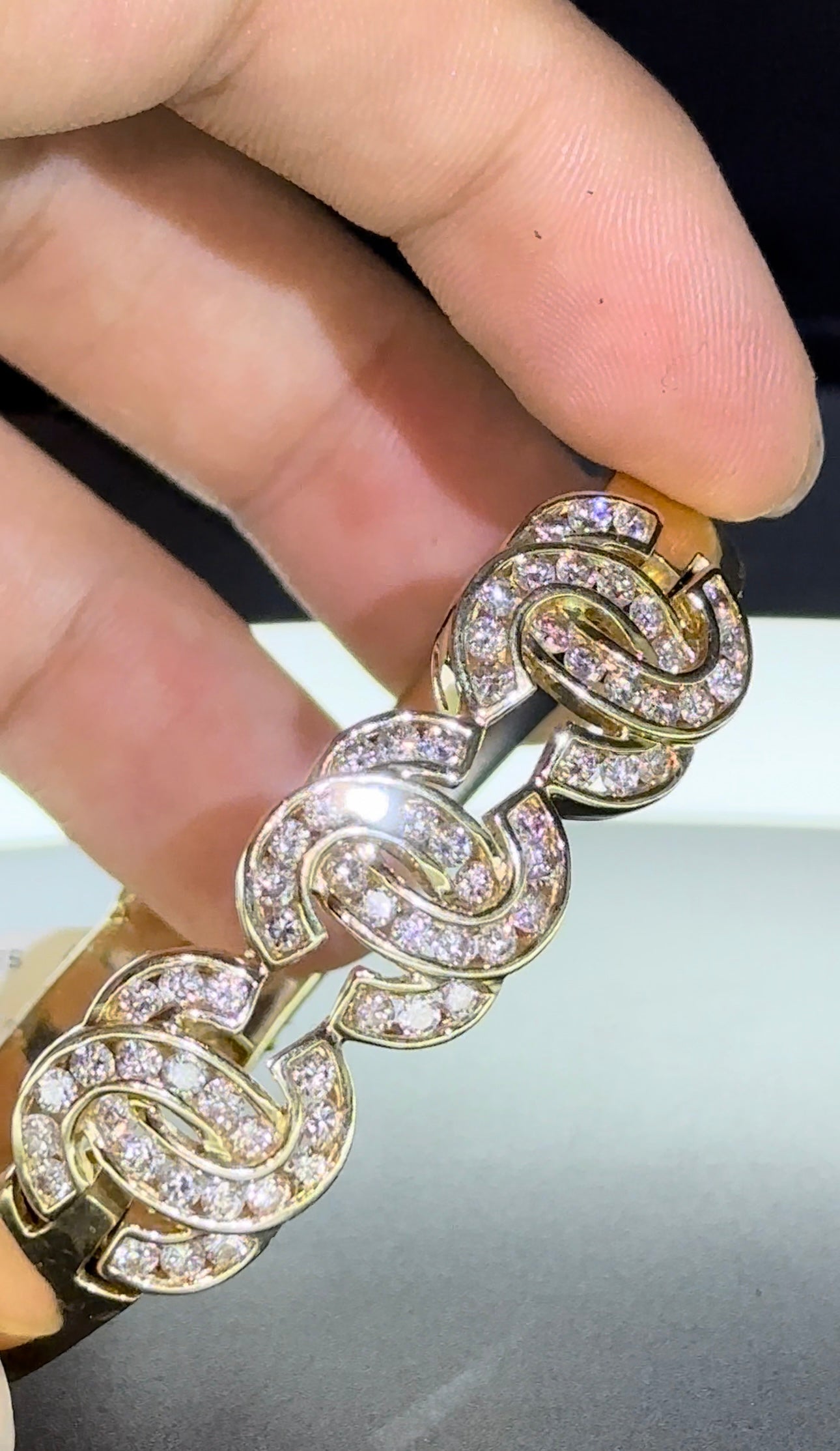 Brazalete channel diamantes