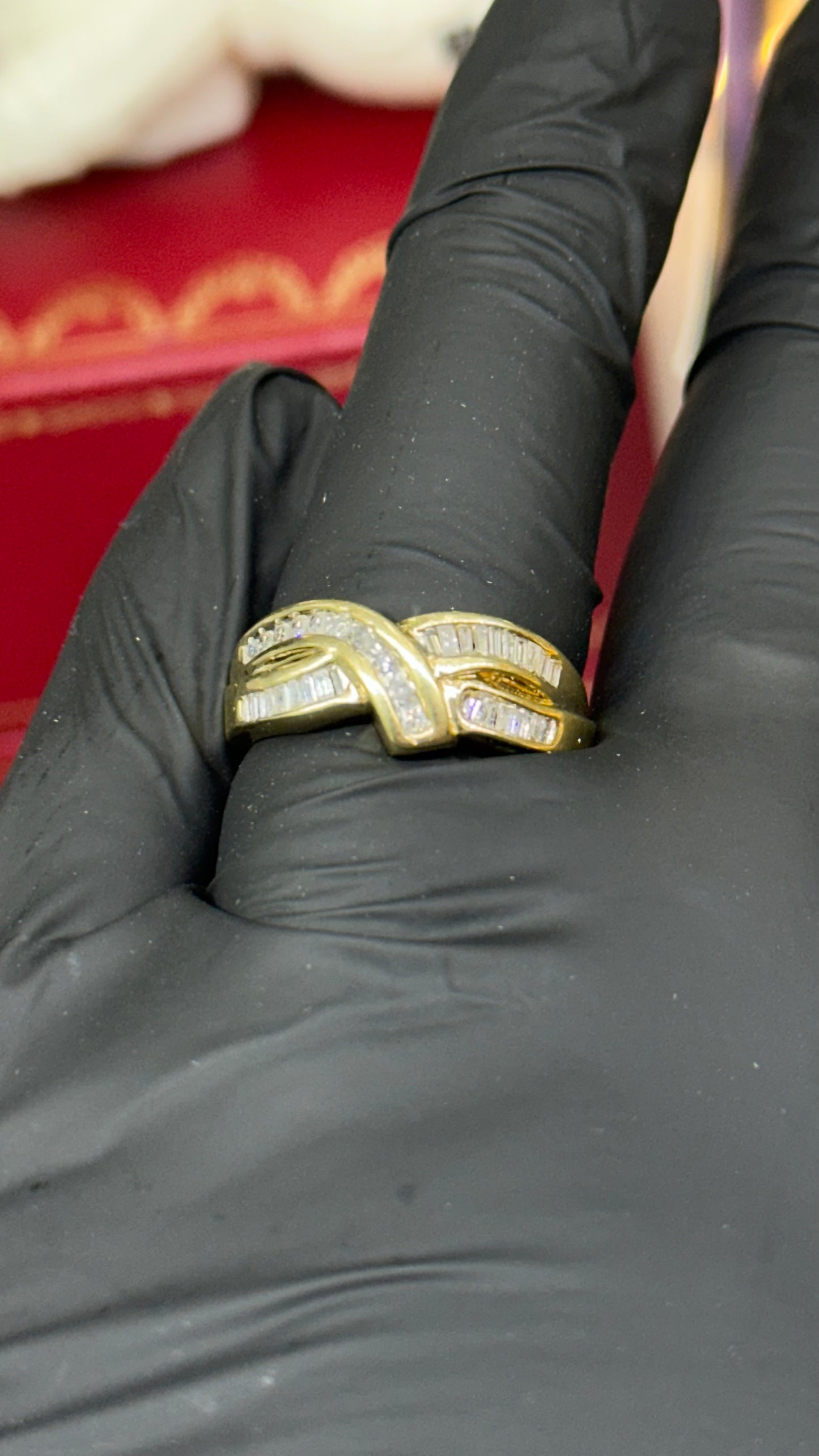 Anillo diamantes 10kts