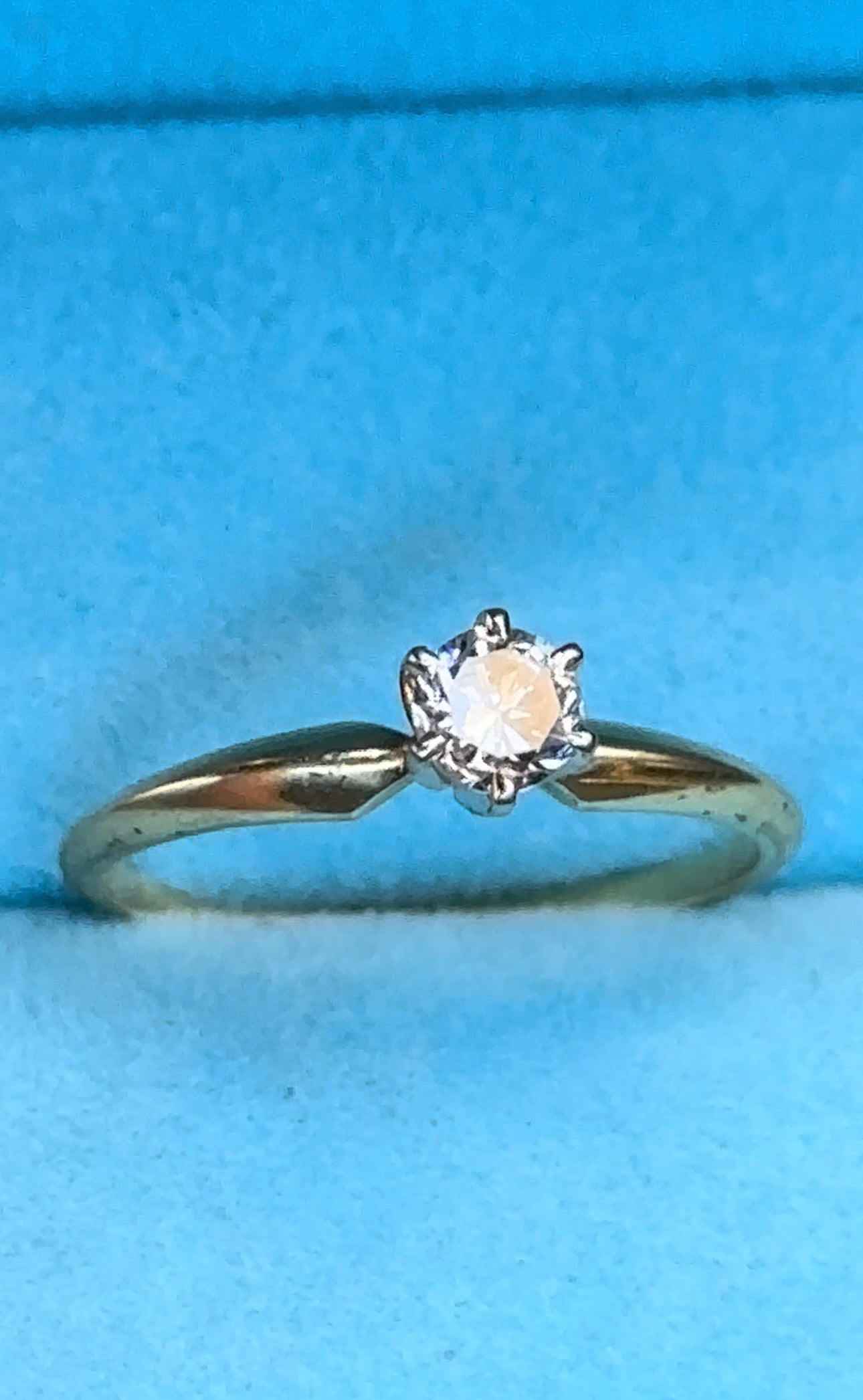 Anillo solitario .35 cts