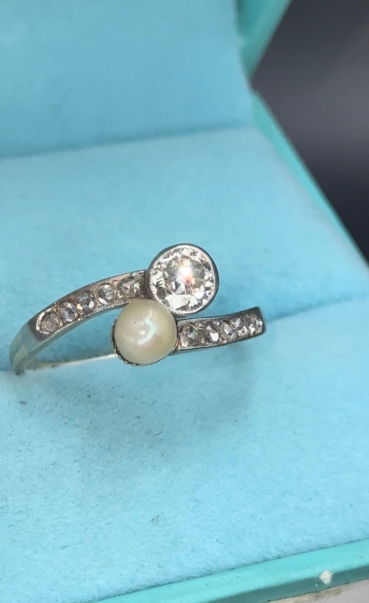 Anillo diamante antiguo