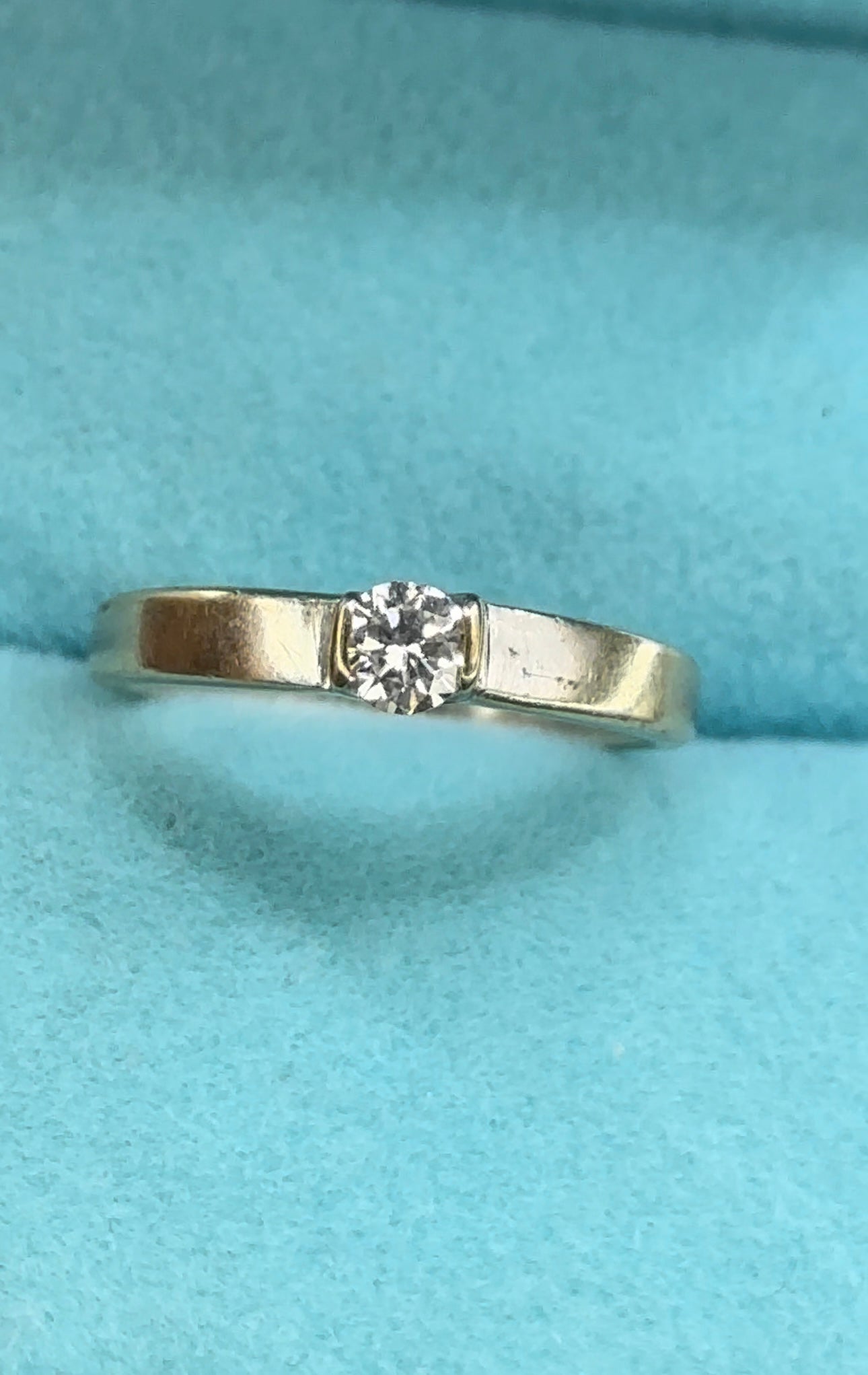Anillo solitario .20 cts
