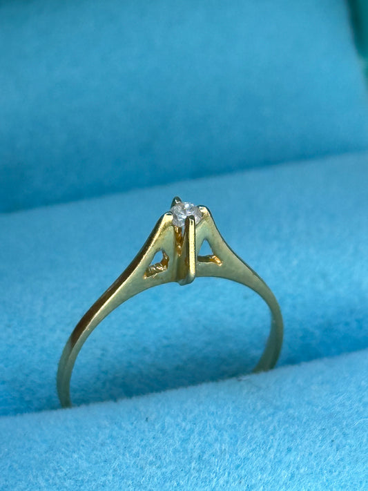Anillo solitario 5 pts
