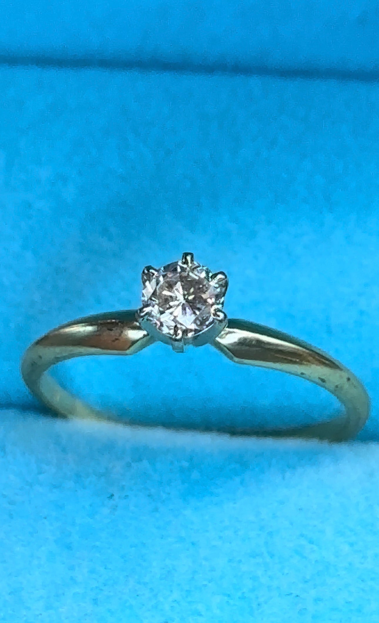 Anillo solitario .35 cts