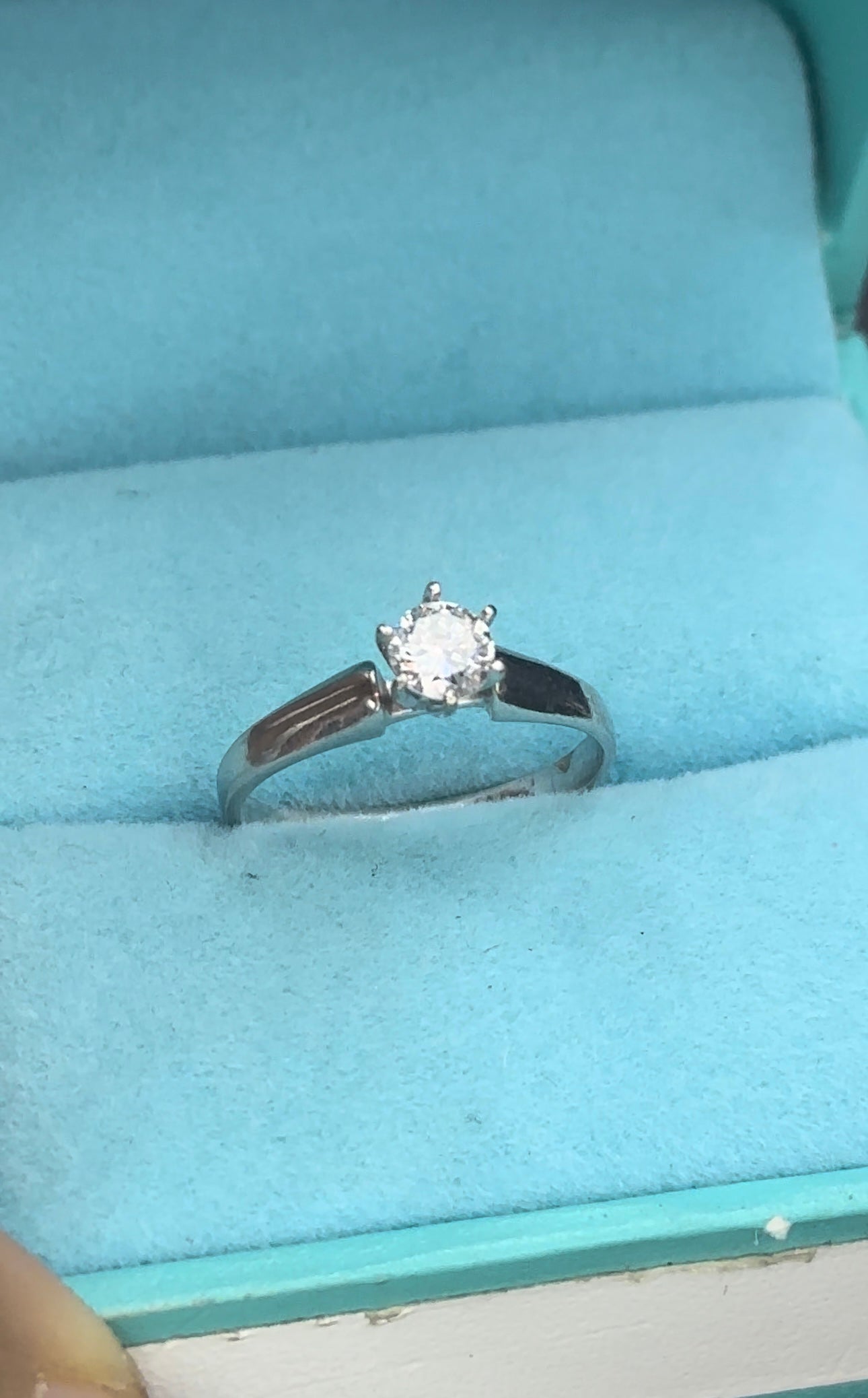 Anillo solitario .38 cts