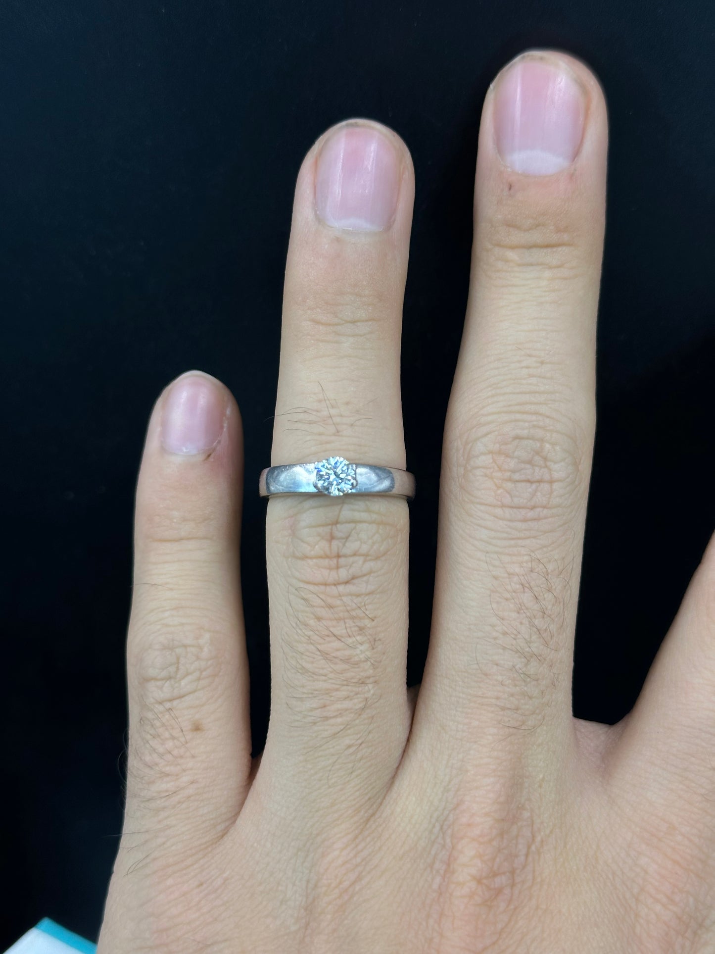 Anillo solitario .34 cts