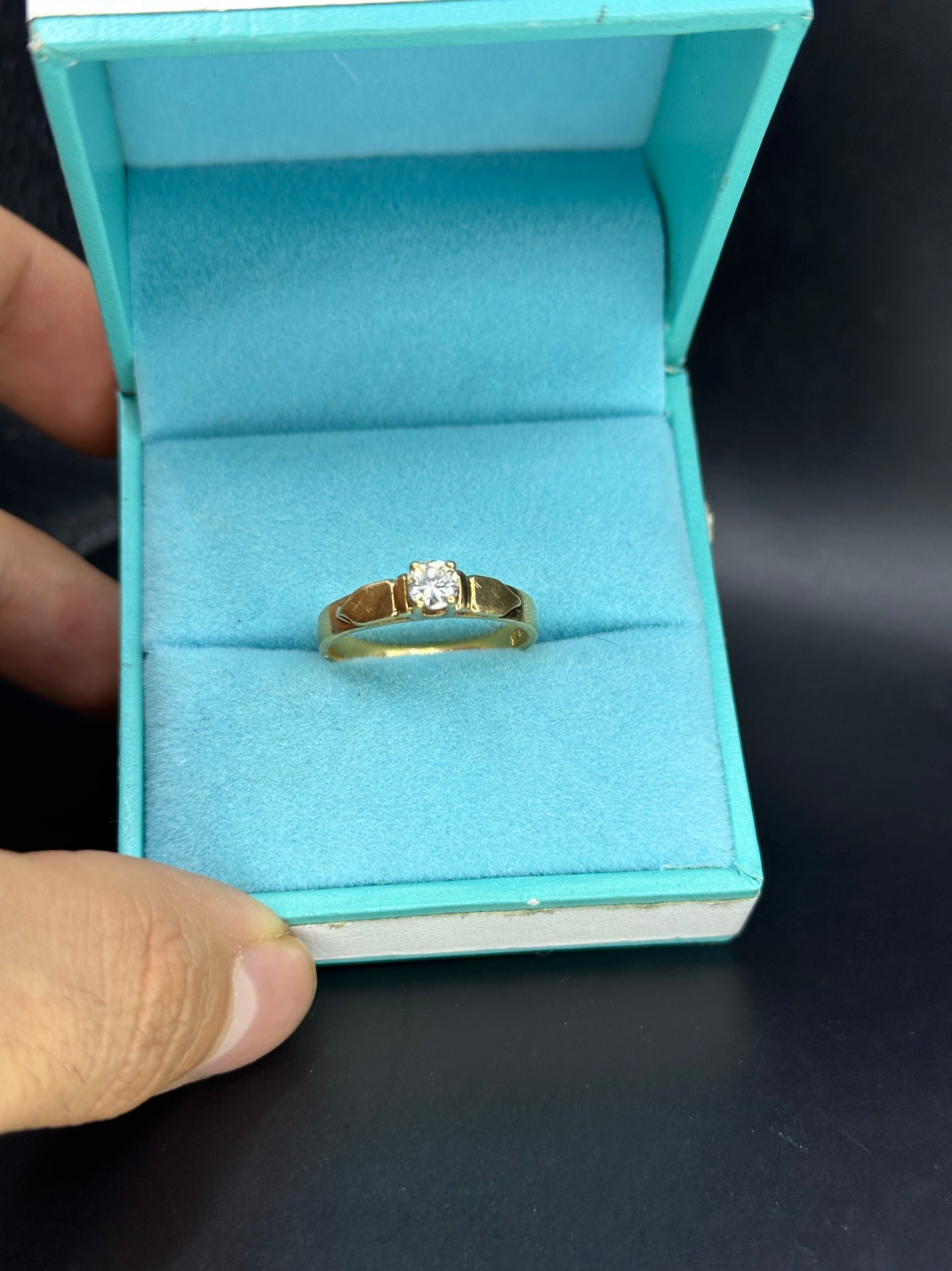 Anillo solitario .31 cts