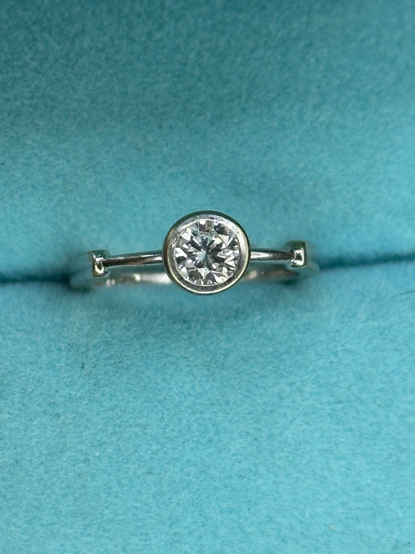 Anillo solitario .35 pts