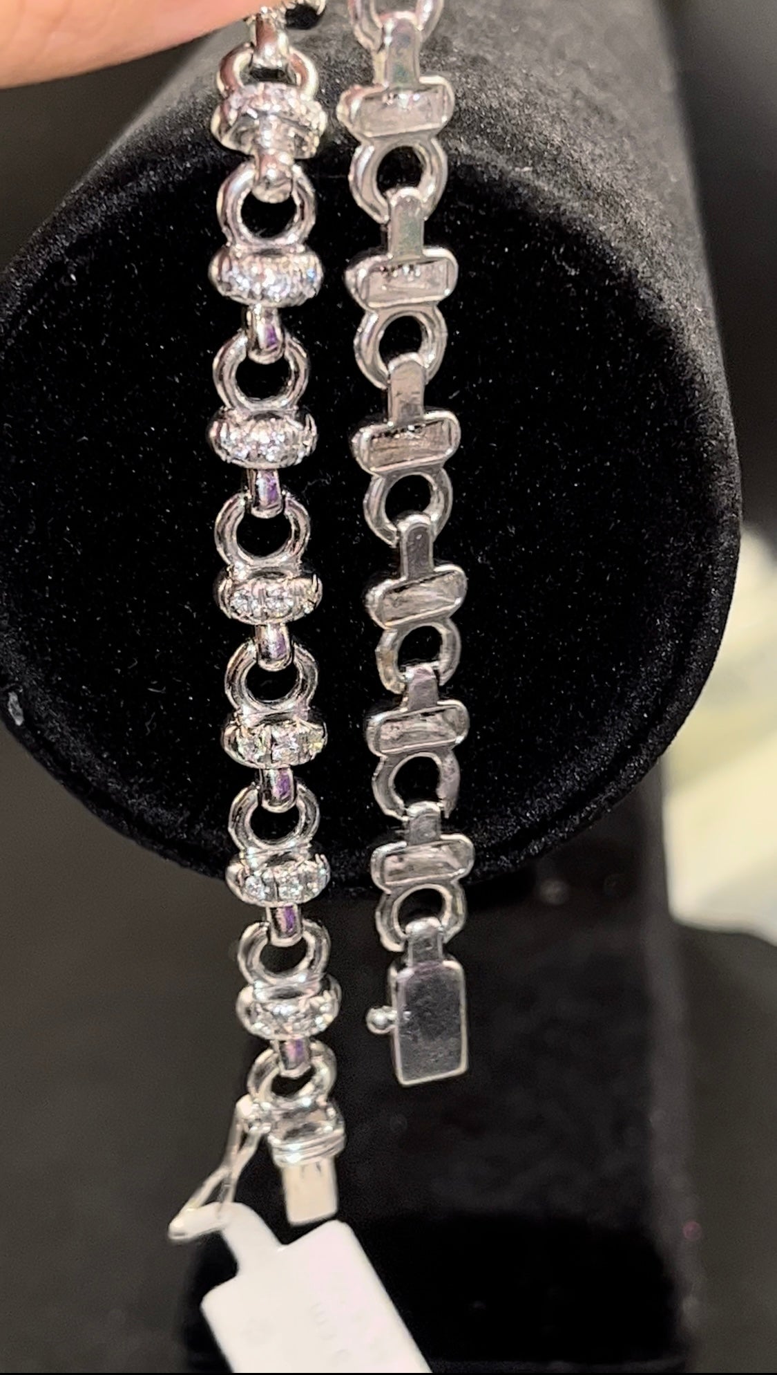 Pulsera diamantes oro blanco 18kts