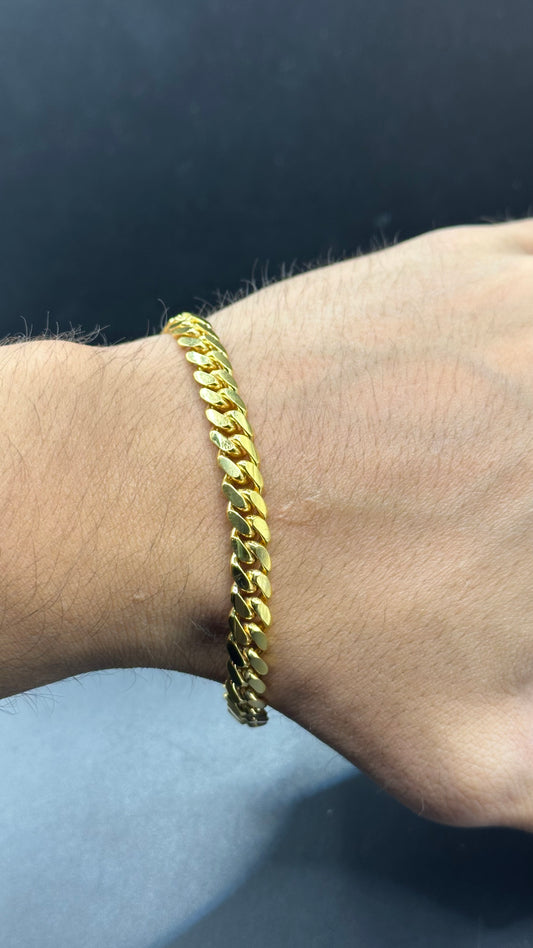 Pulsera cubana 26.7 gramos oro 14kts