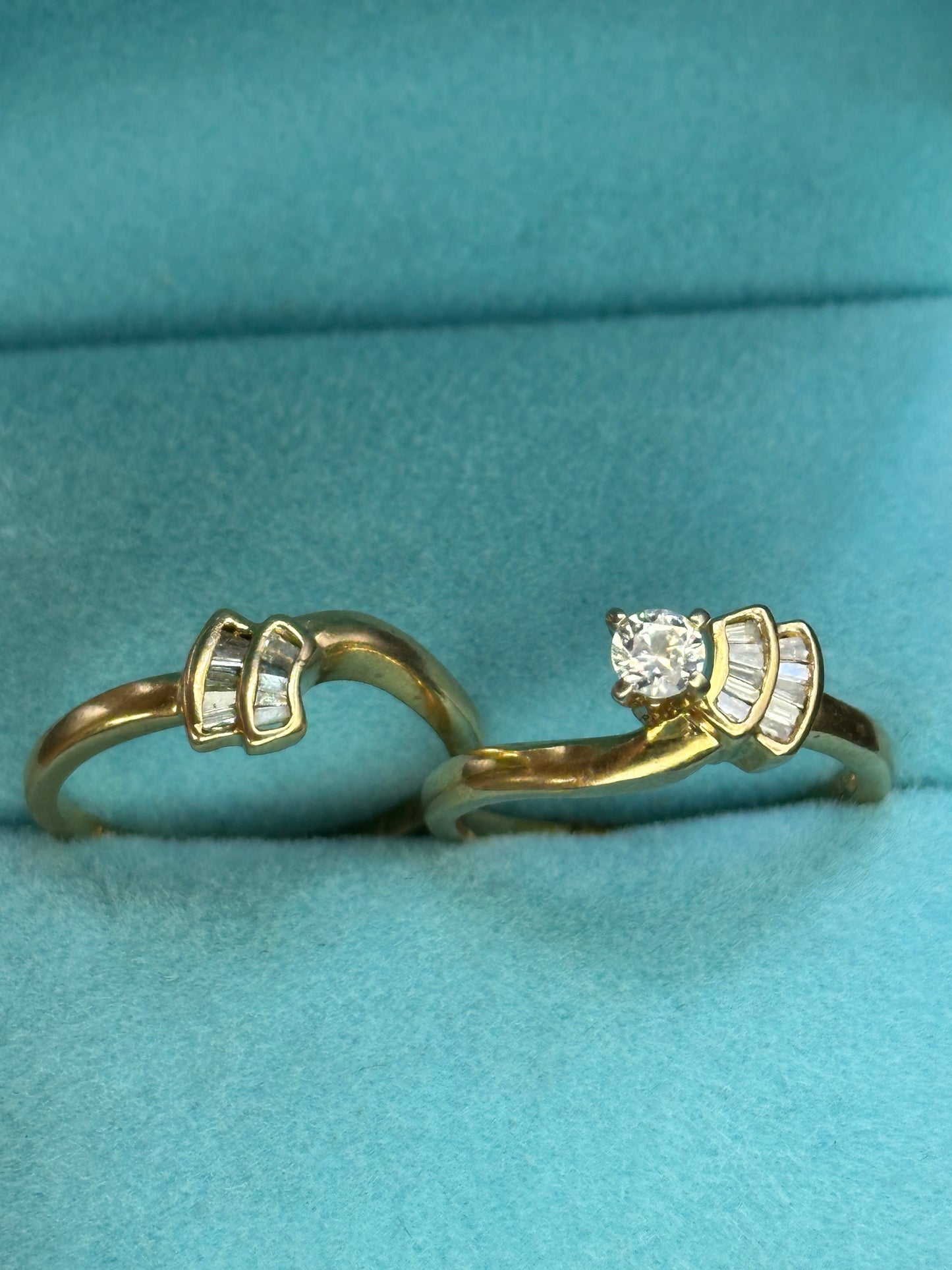 Anillo doble oro 14kts