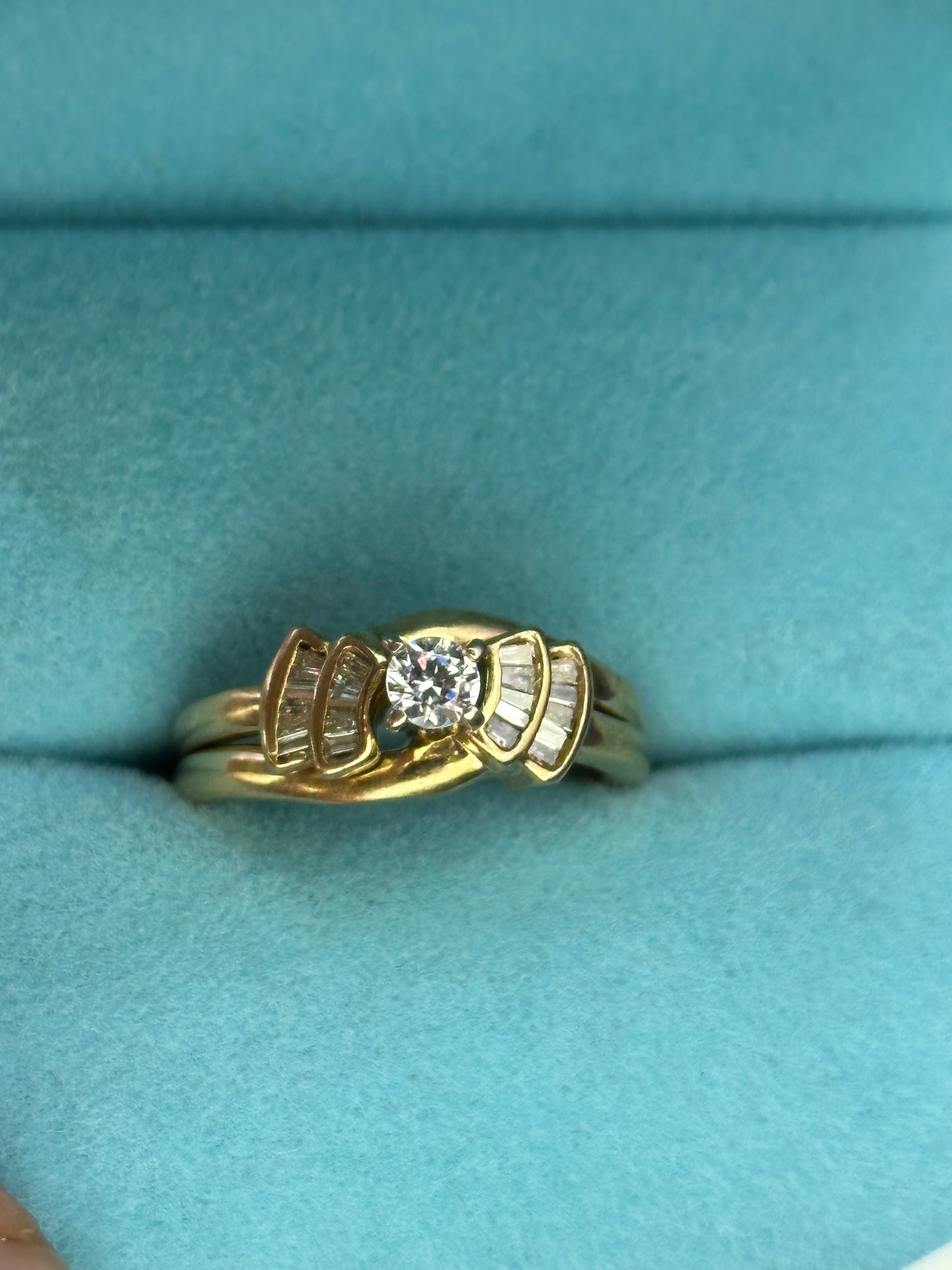 Anillo doble oro 14kts