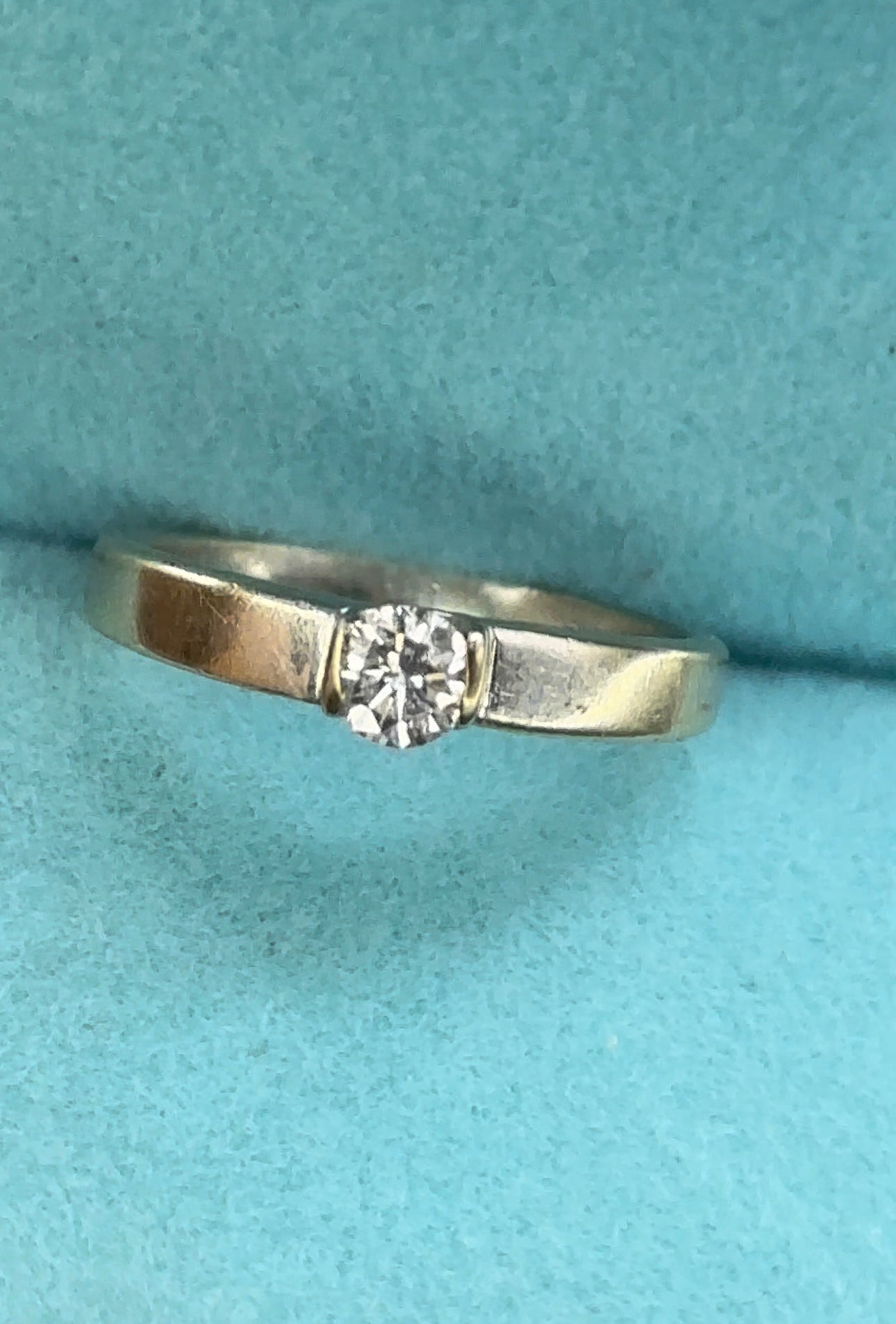 Anillo solitario .20 cts