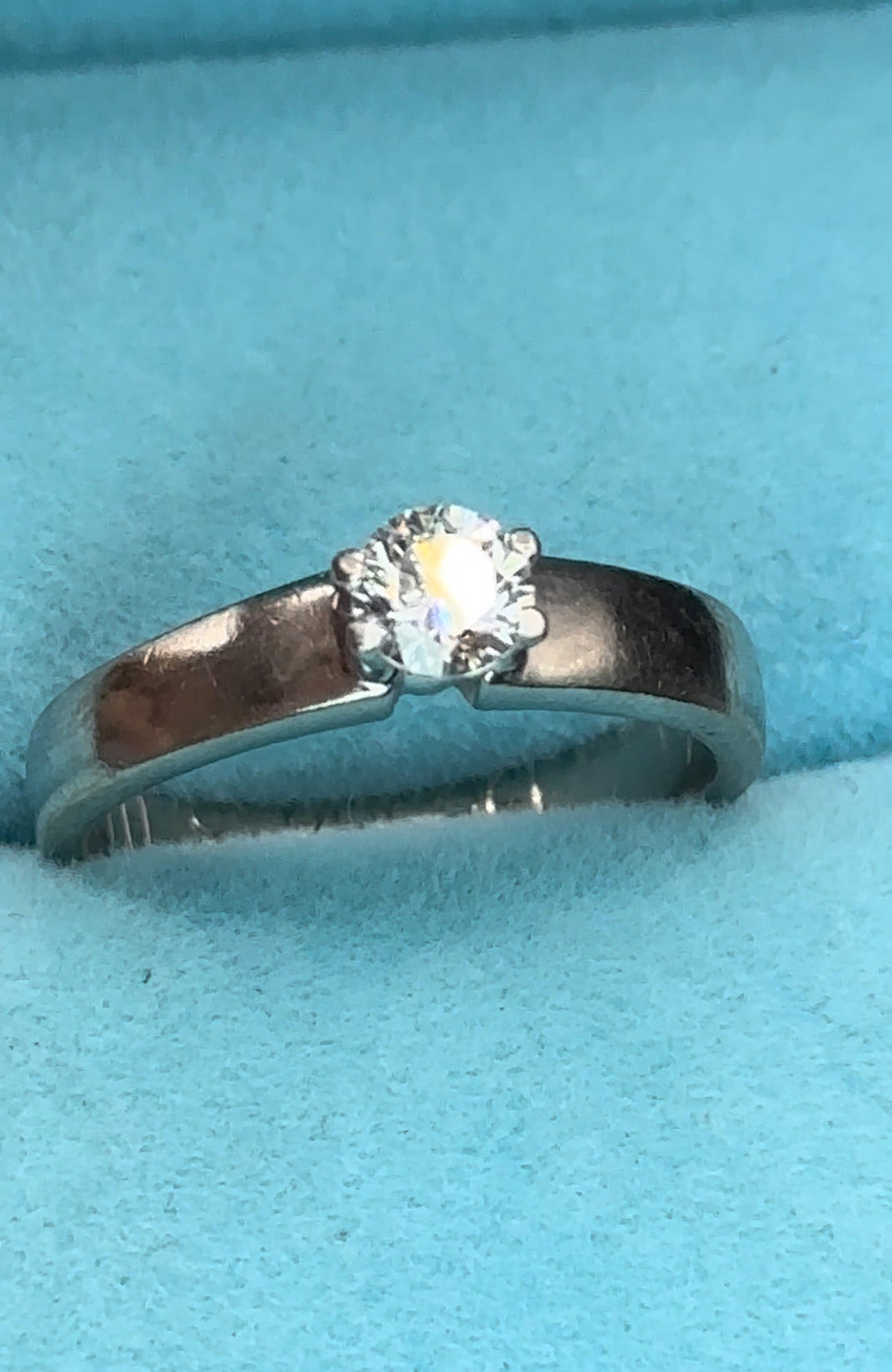 Anillo solitario .34 cts