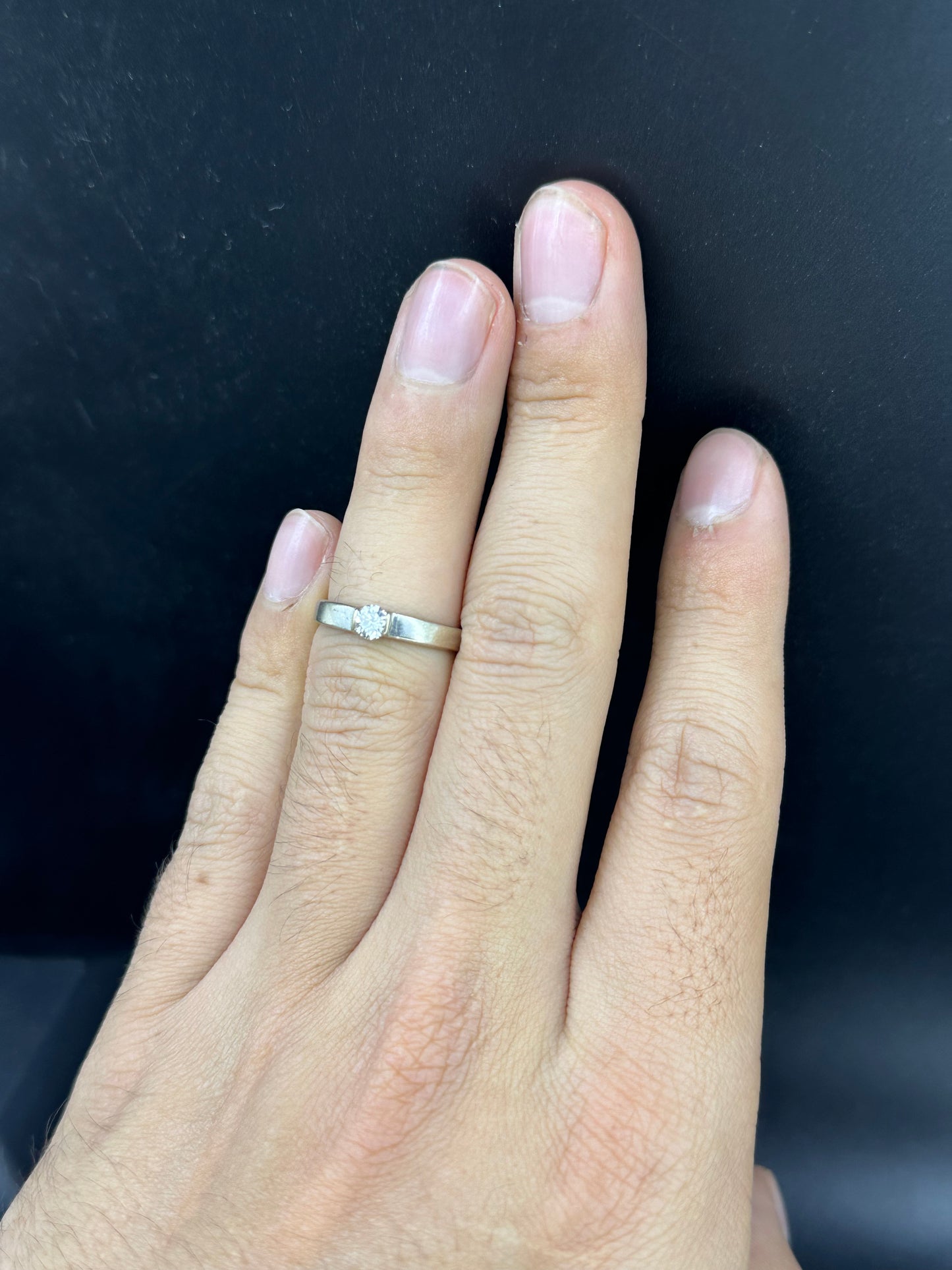 Anillo solitario .20 cts