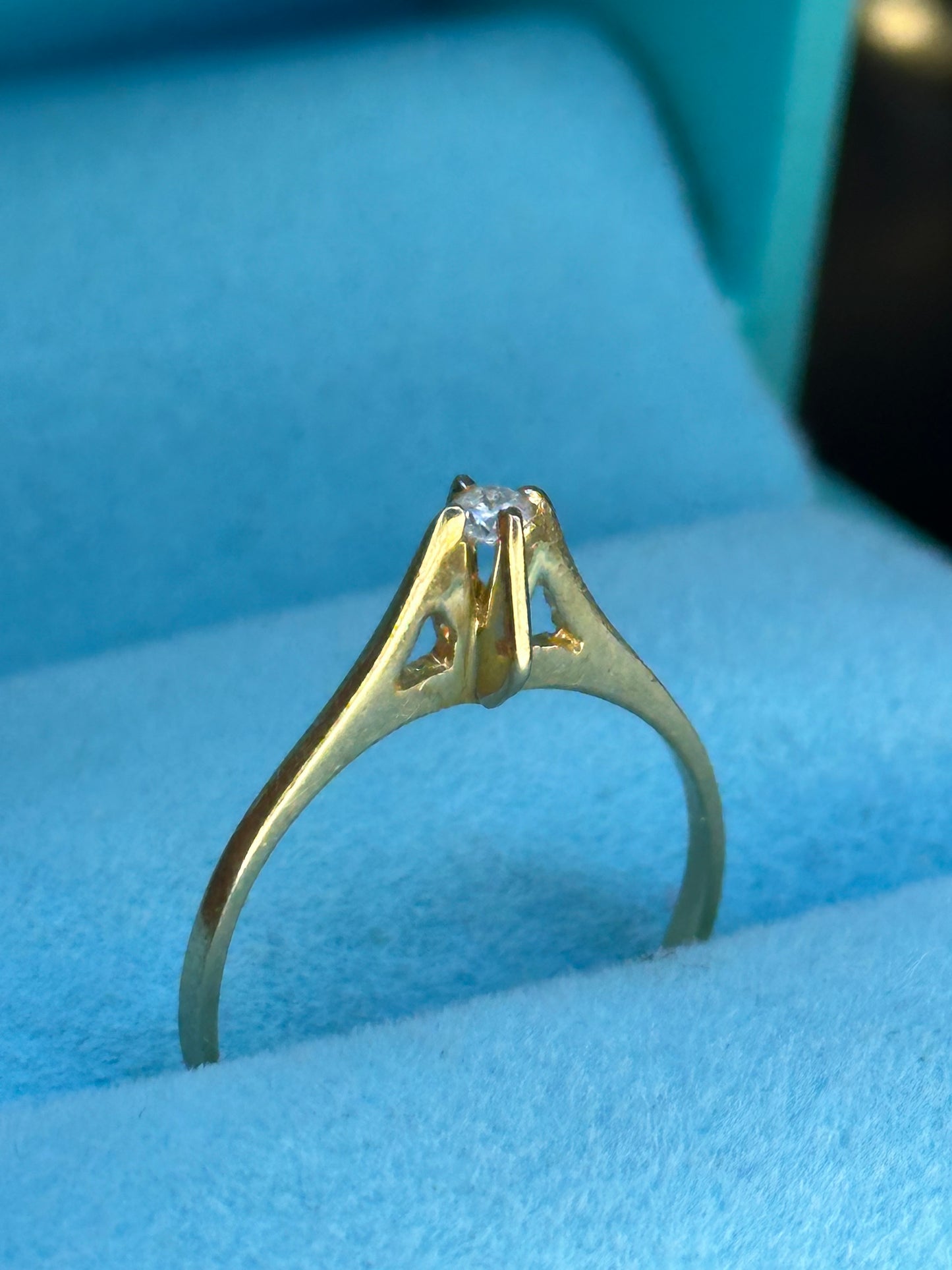Anillo solitario 5 pts
