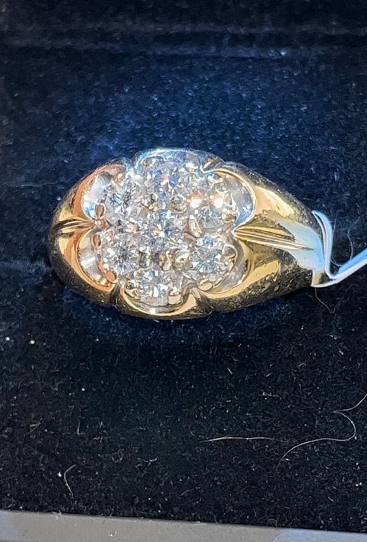 Anillo roseta caballero