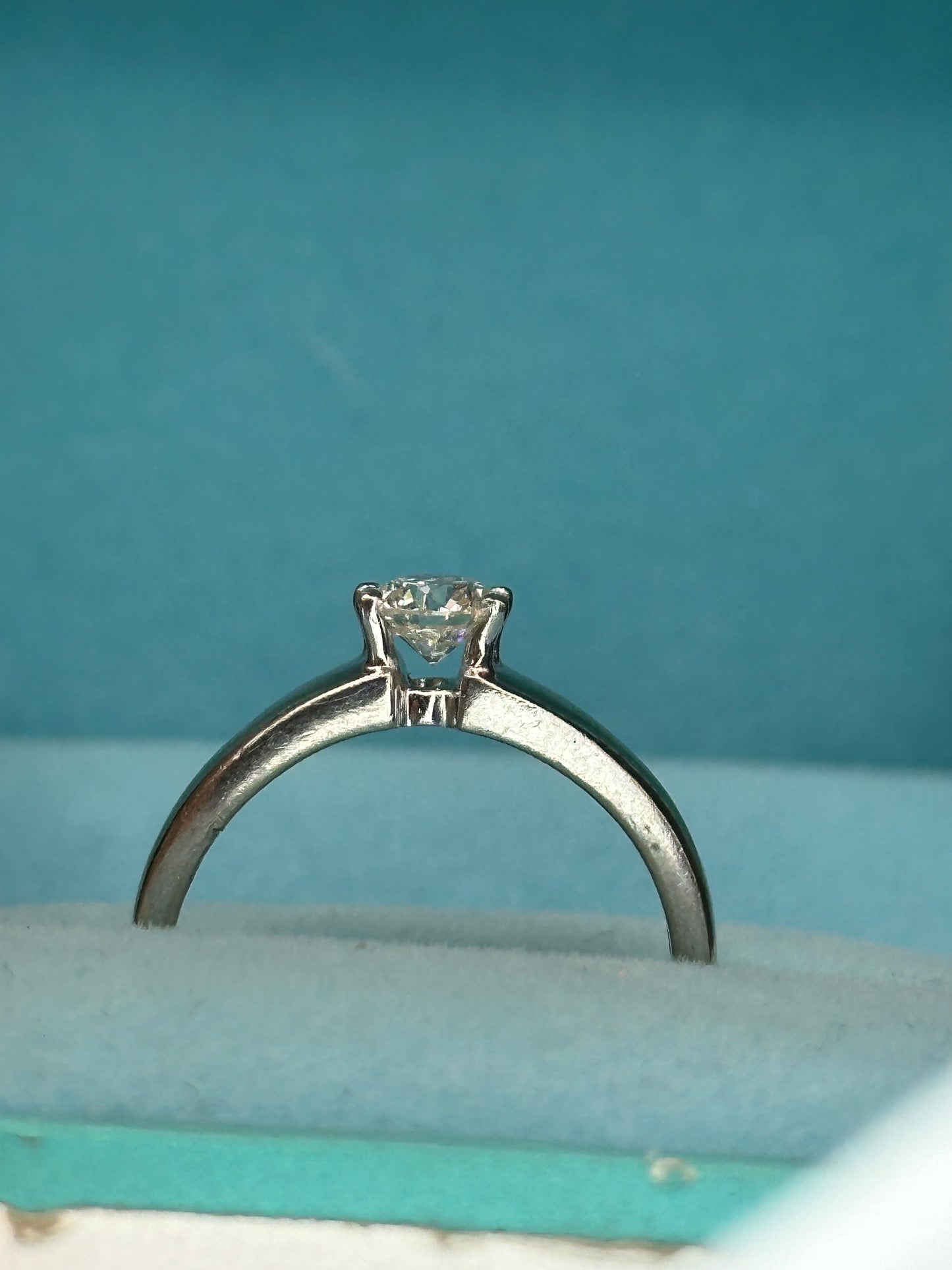 Anillo solitario .34 cts