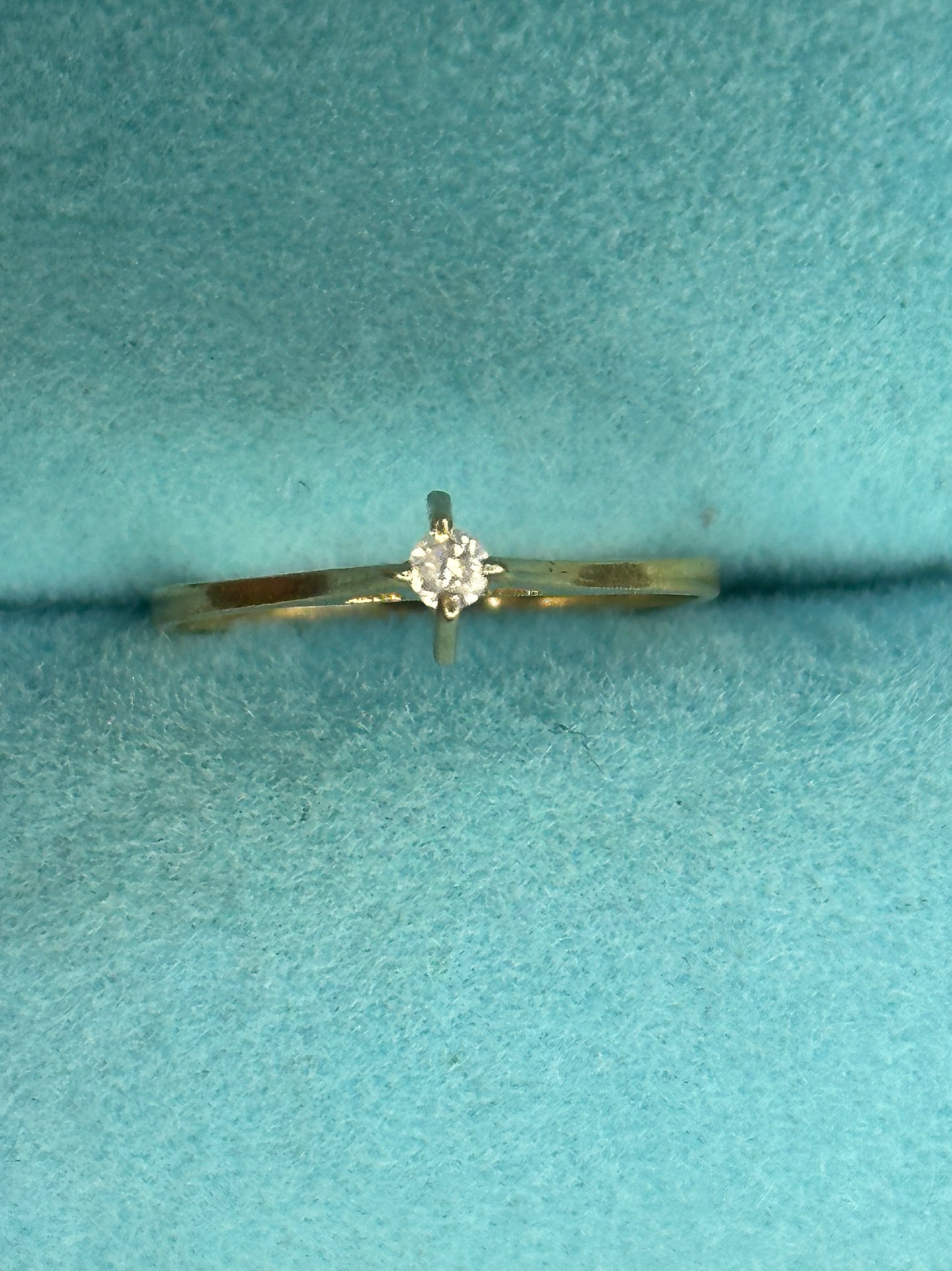 Anillo solitario 5 pts