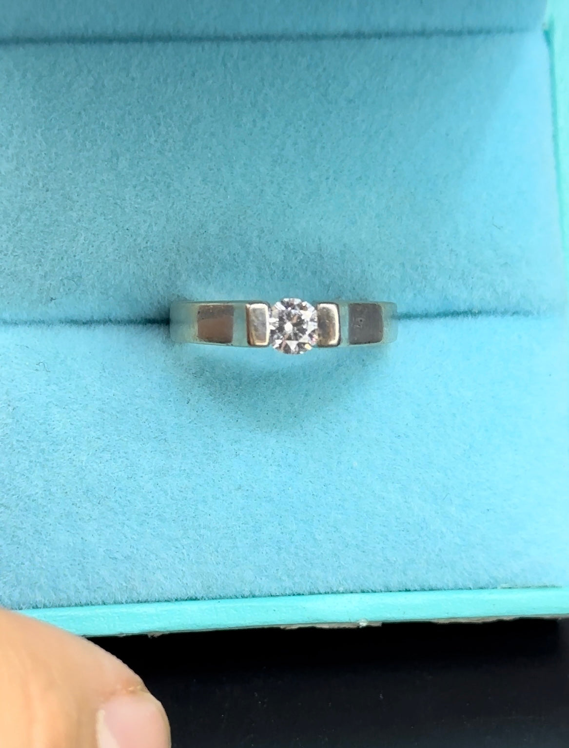 Anillo solitario .32 cts
